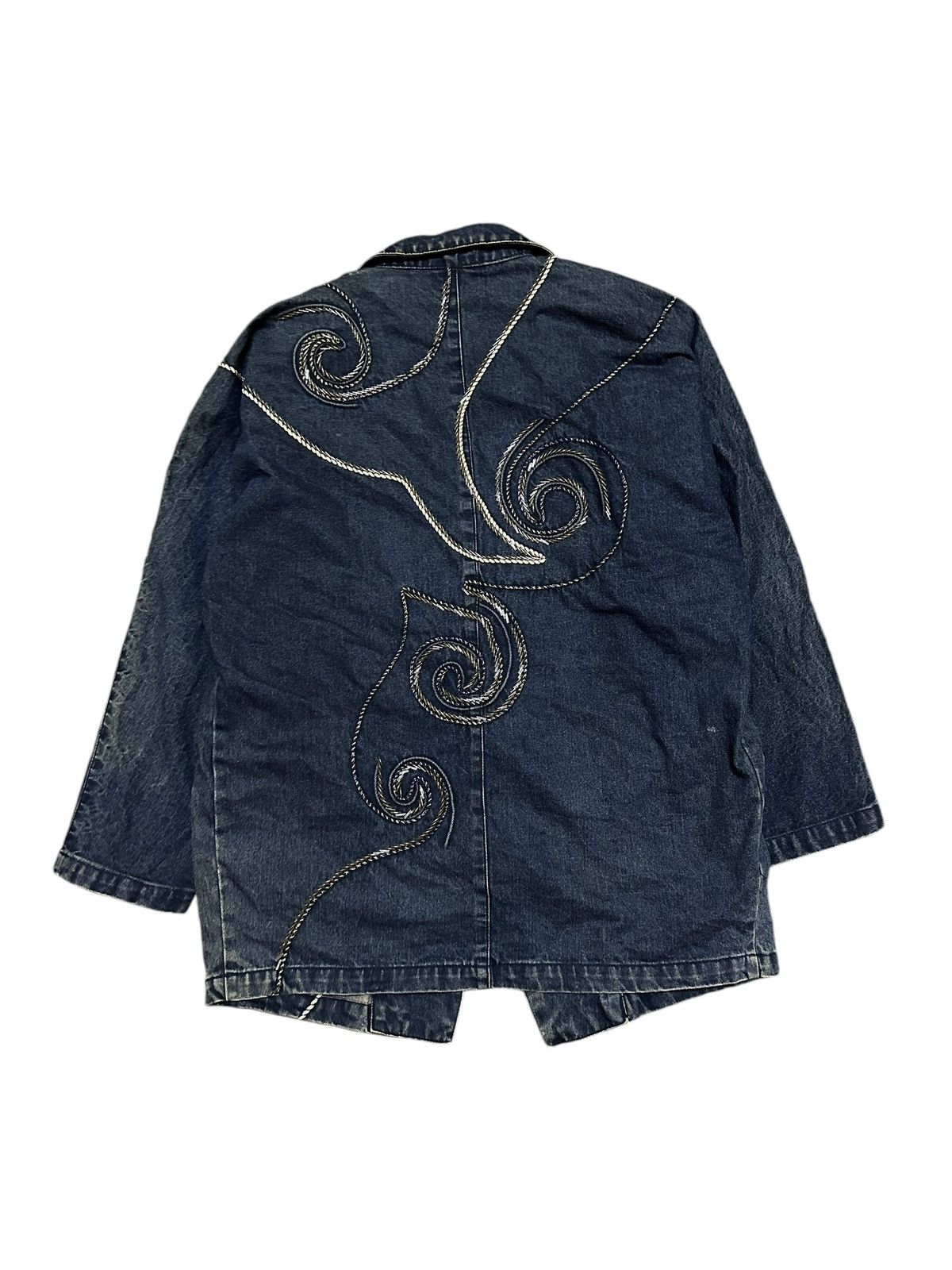 Japanese Brand vintage denim blazer rare design Size US M / EU 48-50 / 2 - 6 Thumbnail