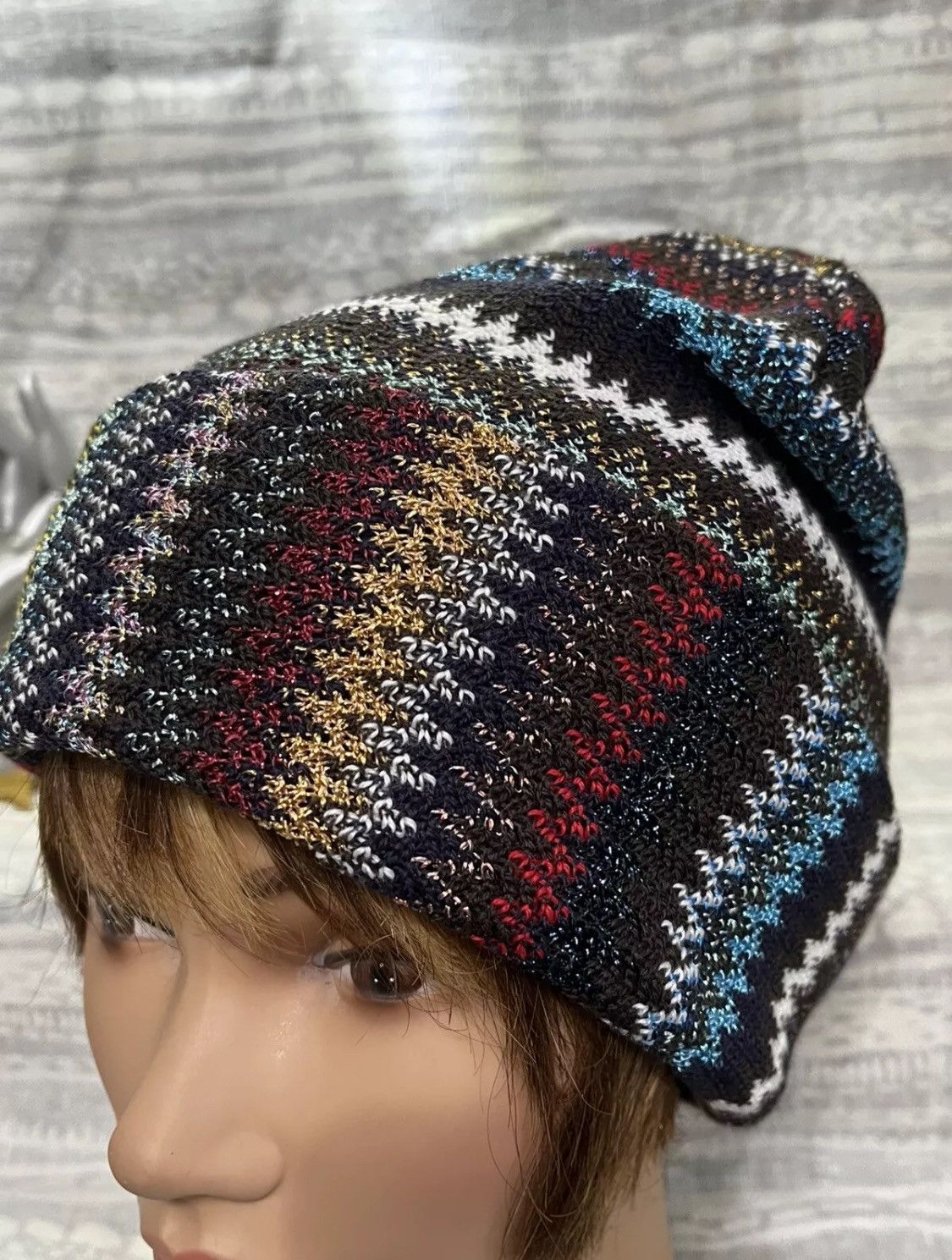 Missoni Missoni Striped Colorful Beanie Cap Size ONE SIZE - 1 Thumbnail