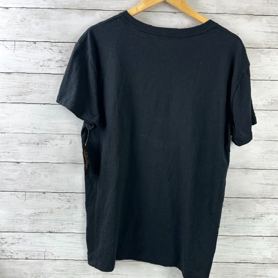 Wrangler Wrangler Women’s T-Shirt Large Black Logo Western Casual Short Sleeve Cotton Blend Size L / US 10 / IT 46 - 6 Thumbnail