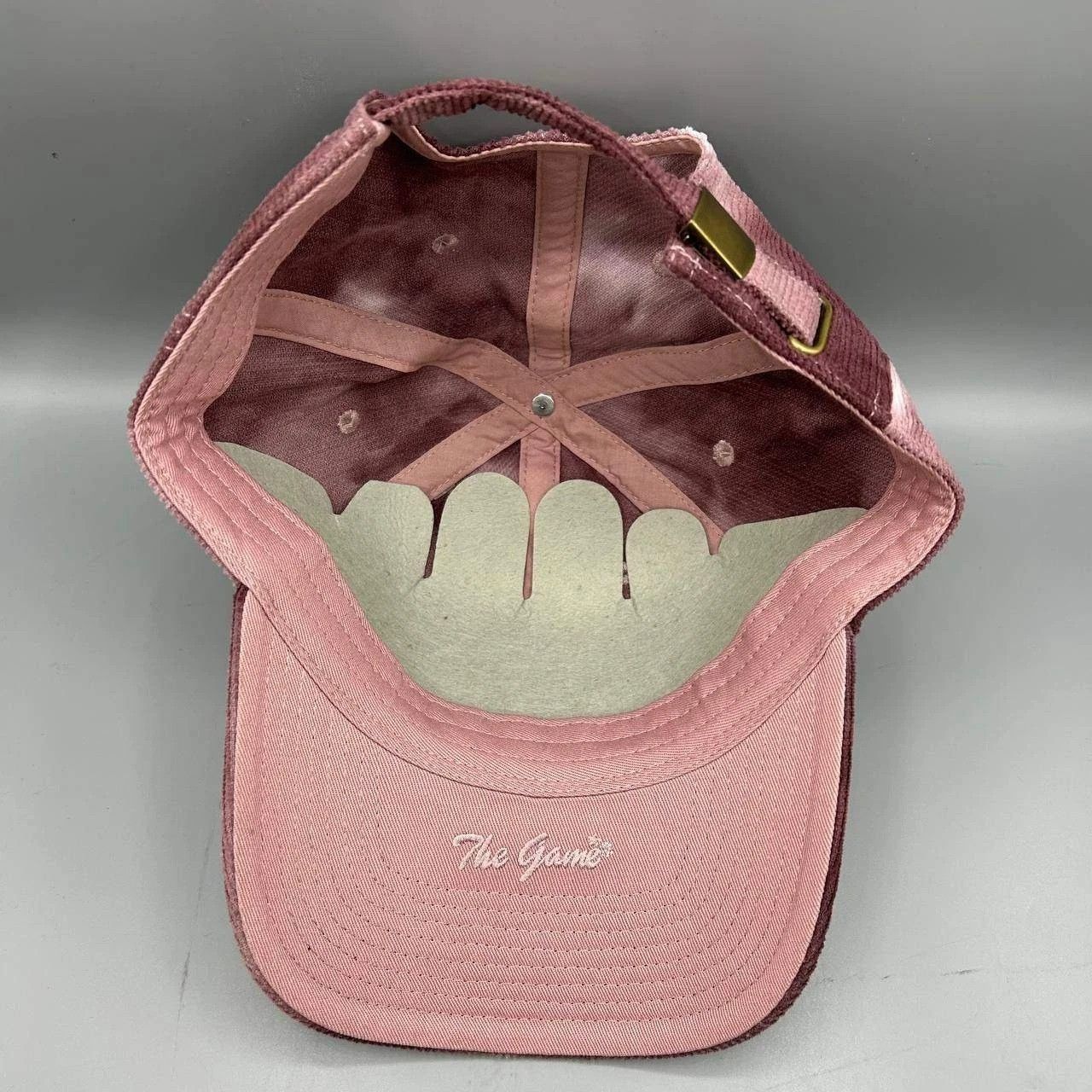 The Game Jackson Hole Hat Men Red Corduroy Embroidered Strap Back Size ONE SIZE - 2 Thumbnail