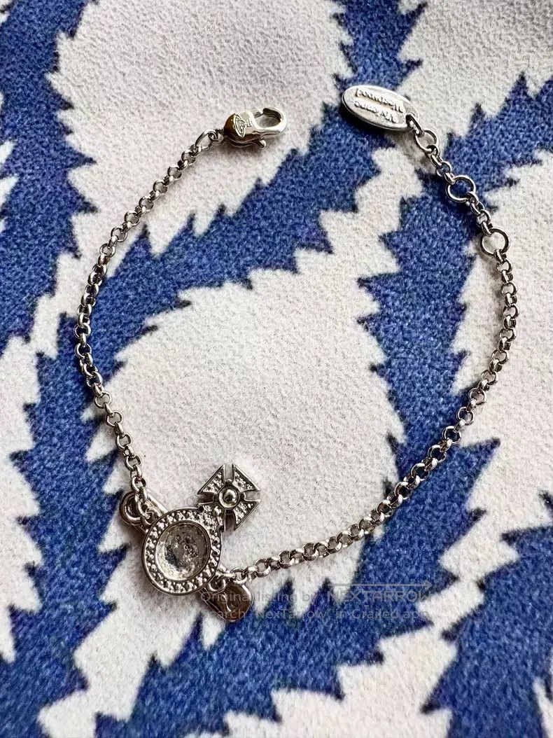 Vivienne Westwood Vivienne Westwood Pink Kitty Saturn pin brooch bracelet Size ONE SIZE - 4 Thumbnail