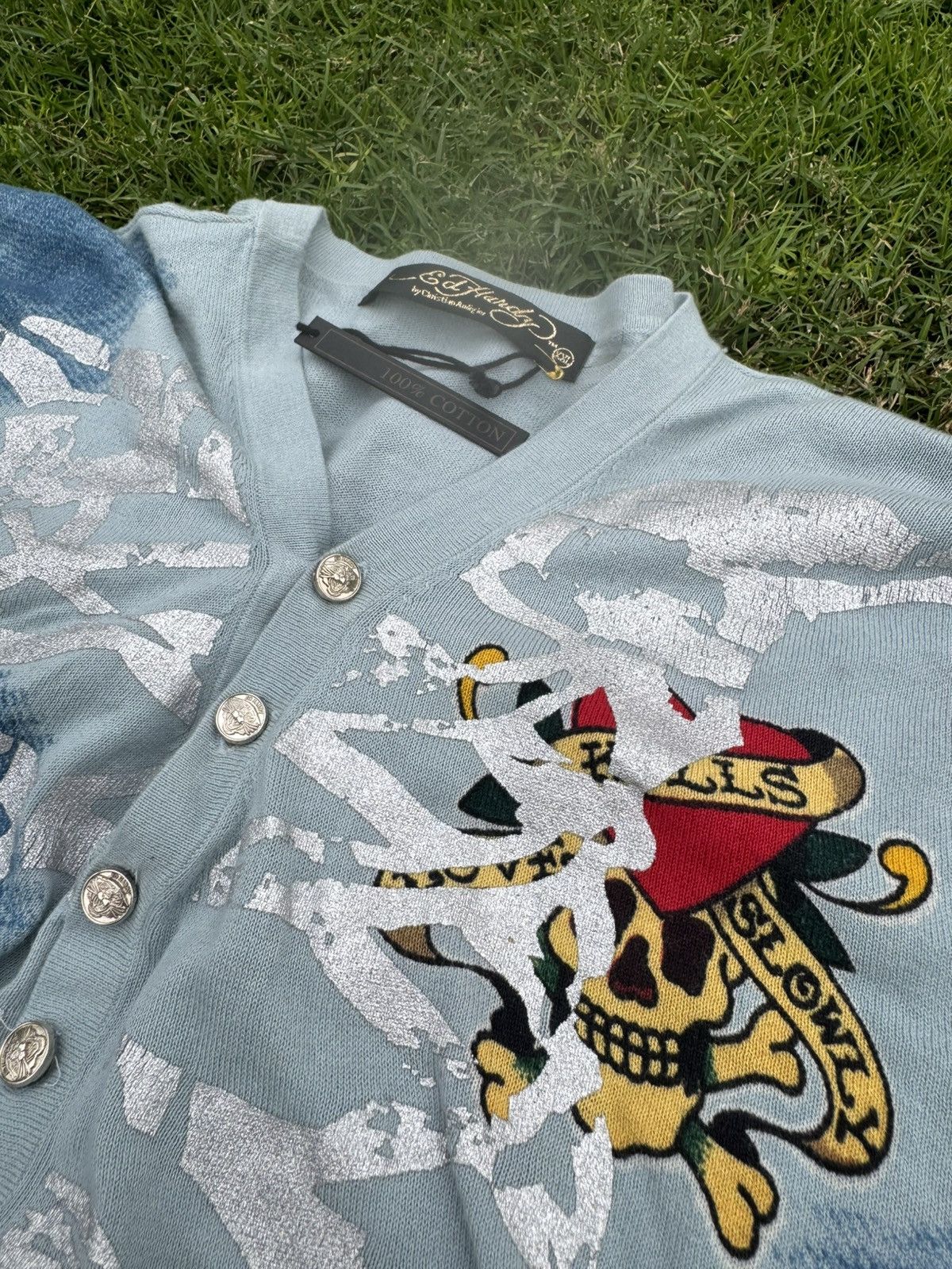Ed Hardy Ed Hardy by Christian Audigier Cardigan Amazing Condition Size US XXL / EU 58 / 5 - 5 Thumbnail