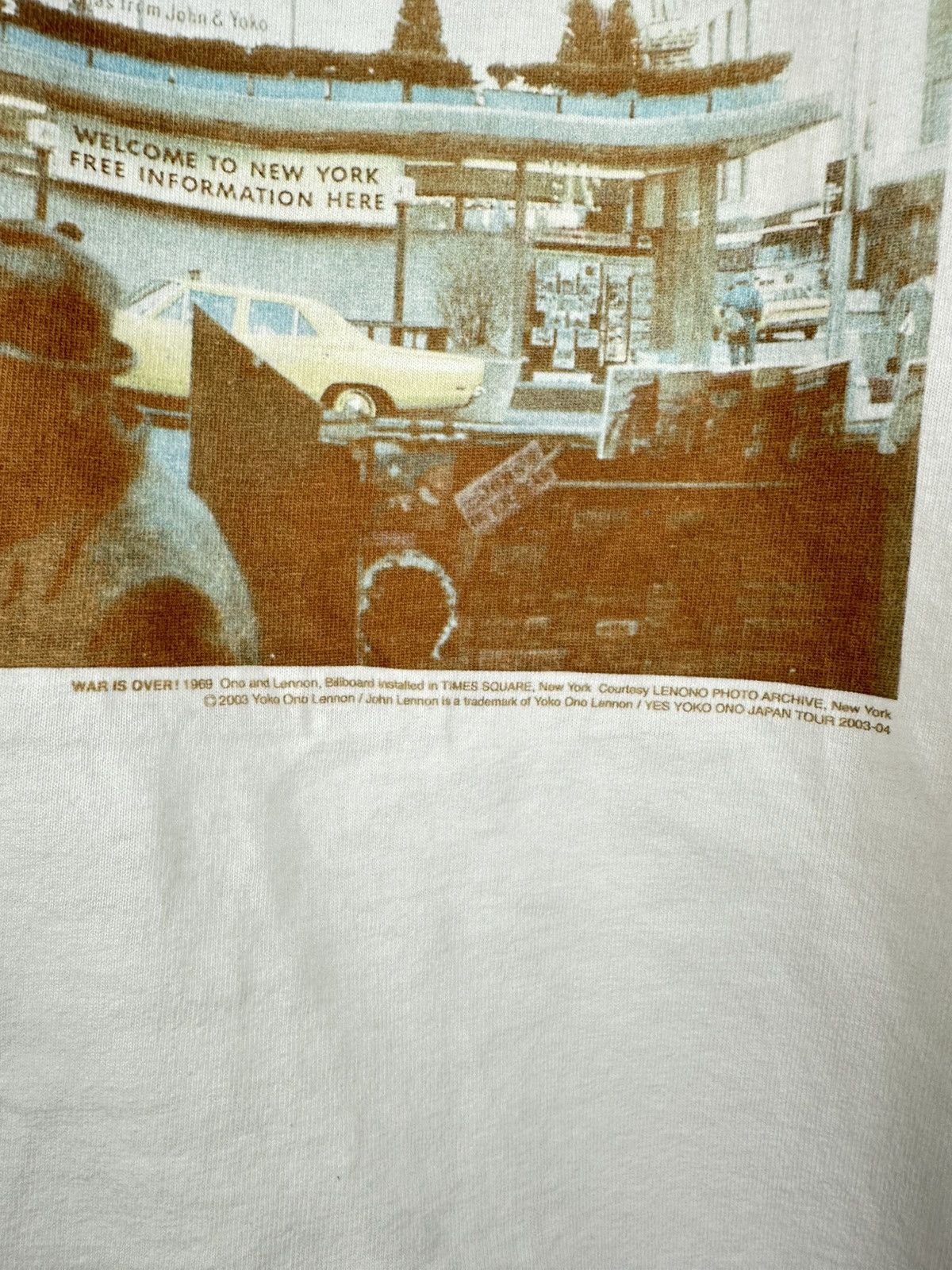 Band Tees × Vintage Vintage 2004 Yoko Ono War Is Over Photo Archive Tee Size US S / EU 44-46 / 1 - 4 Thumbnail