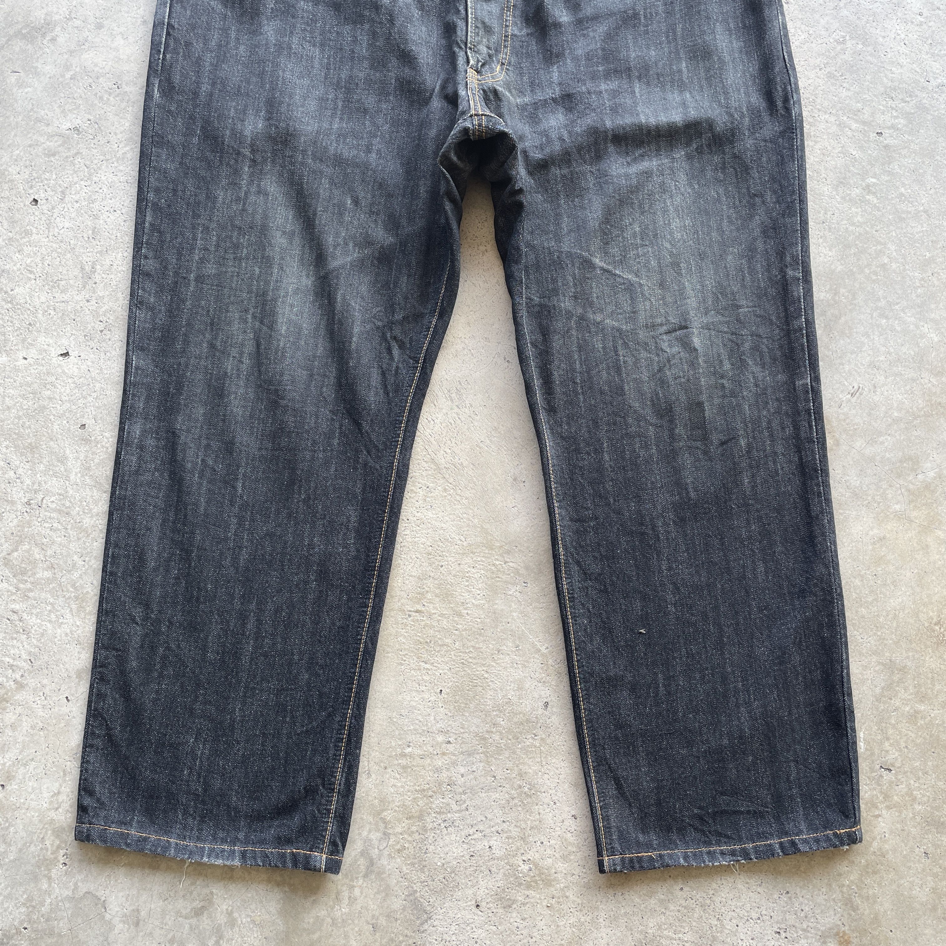 Edwin × Japanese Brand W42💥 Vintage Edwin 404 Made In Japan Black Jeans Pants Size US 42 / EU 58 - 4 Thumbnail