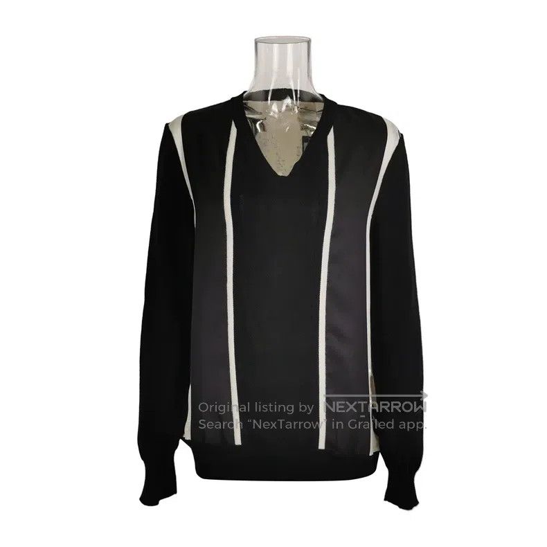 Hermes Hermes Brides de Gala Fleece Blend Color-Matching V-Neck L Size XS / US 0-2 / IT 36-38 - 1 Thumbnail