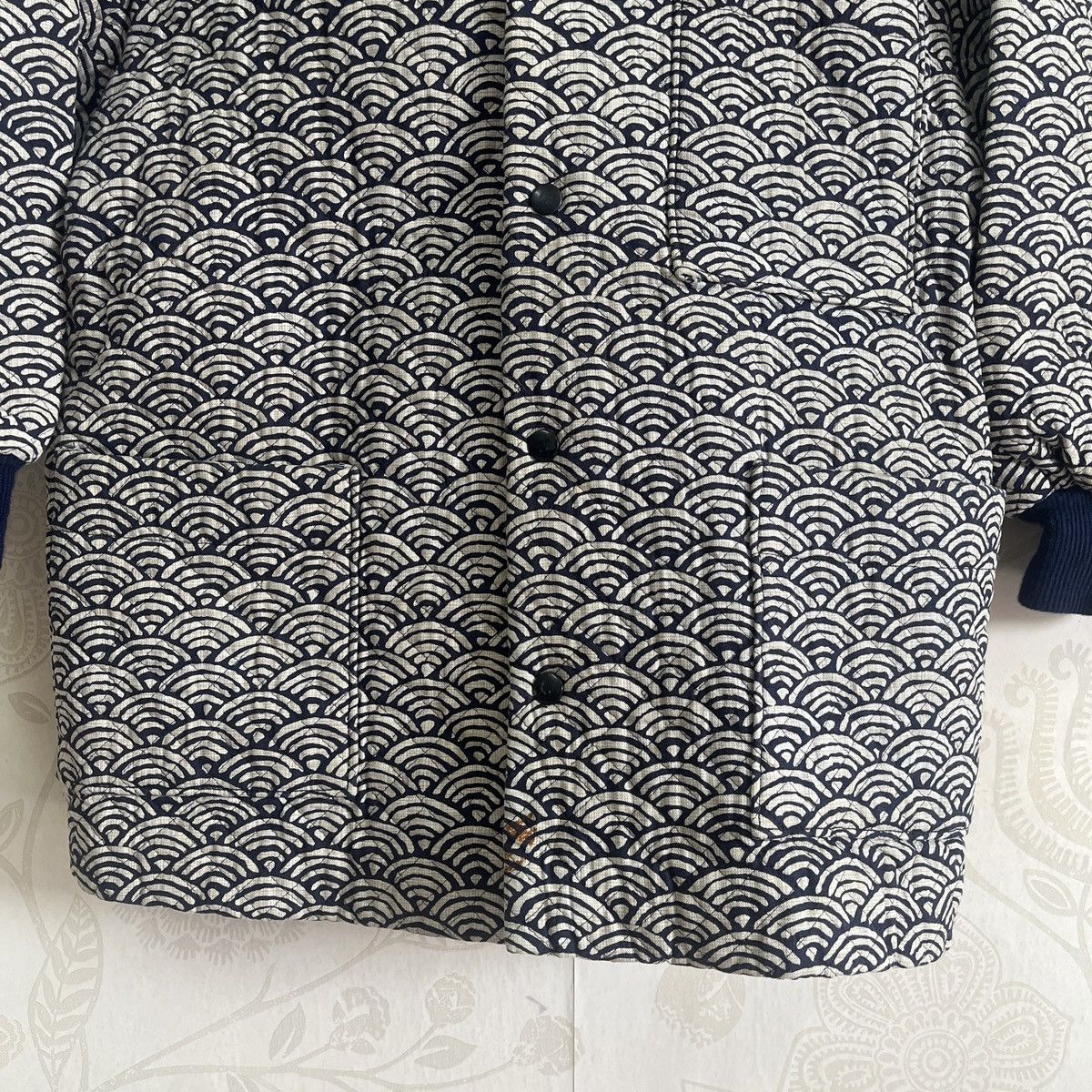 Beauty Beast × Japanese Brand × Vintage Steals Quilted Sashiko Japan Sweater Winter Size US L / EU 52-54 / 3 - 8 Thumbnail