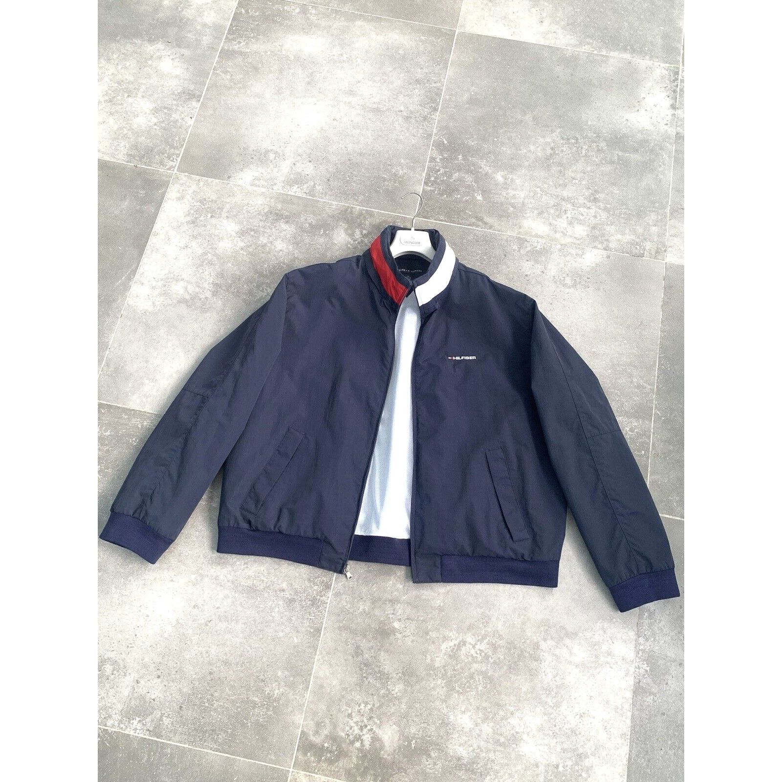 Tommy Hilfiger × Vintage Mens TOMMY HILFIGER Y2K Logo Bomber Jacket Coat XXL 2XL EU56 Size US XXL / EU 58 / 5 - 1 Thumbnail