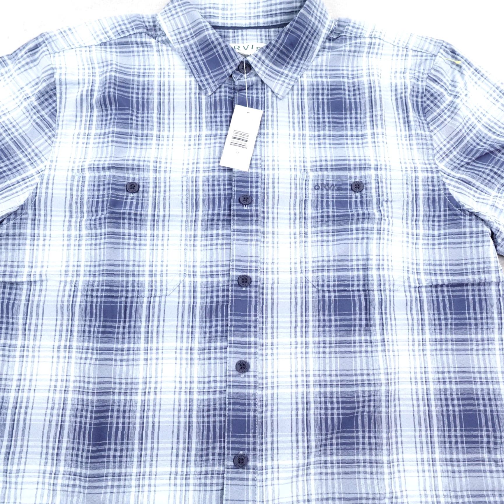 Orvis Orvis Shirt Mens M Blue Plaid Short Sleeve Classic Collection Camp NEW Size US M / EU 48-50 / 2 - 4 Thumbnail