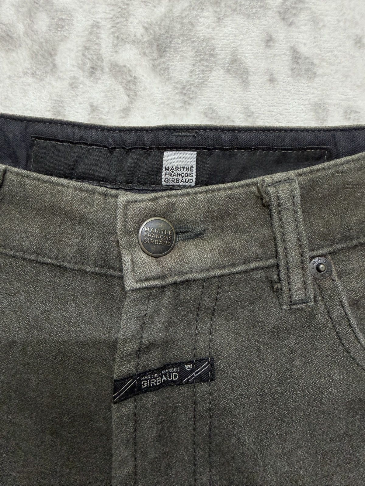 Marithe + Francois Girbaud Marithe Francois Girbaud Archive Green Wool Straight Loose Size US 31 - 13 Thumbnail