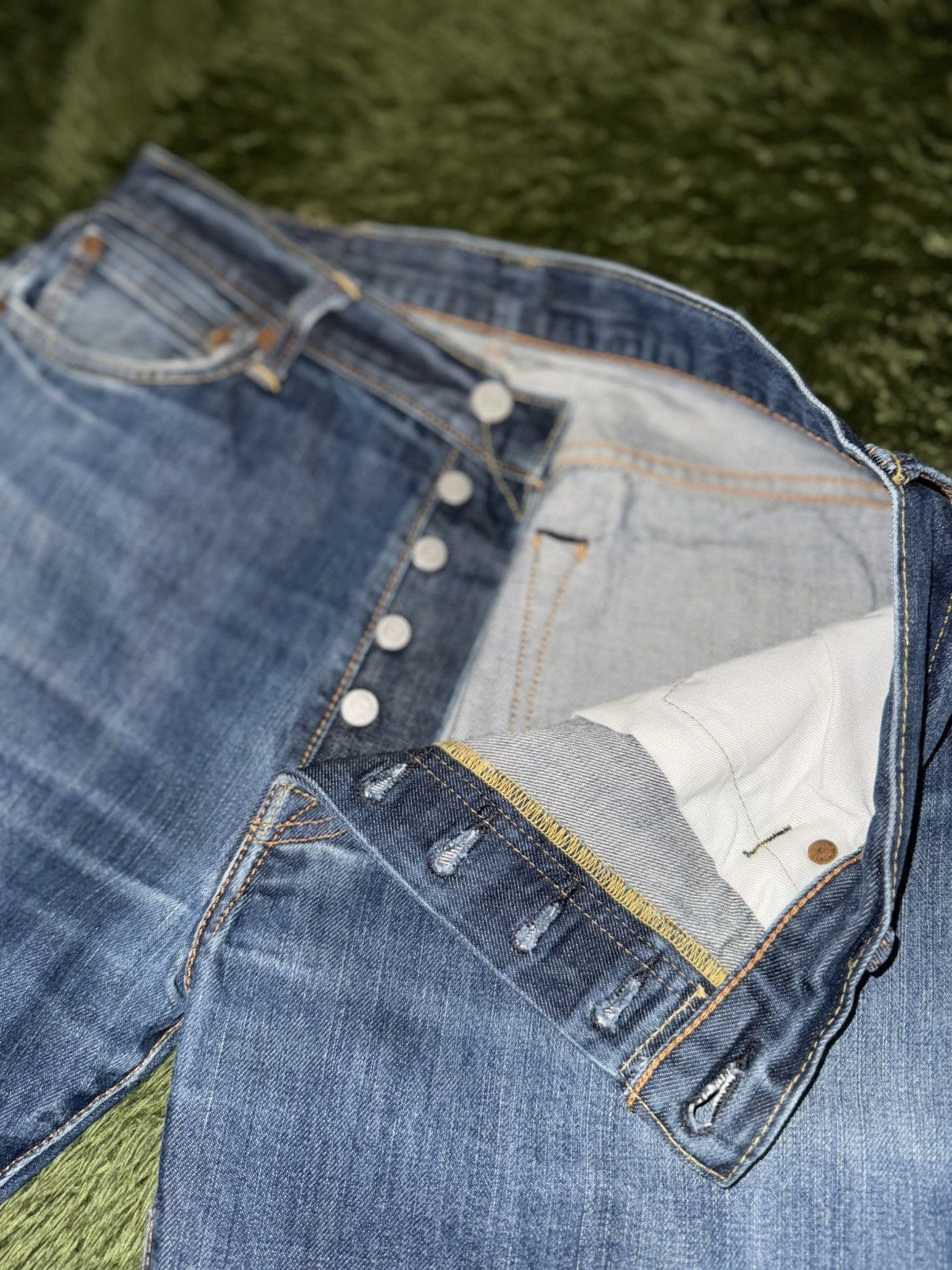 Levi's [W34/L32] Levi’s 501 Original Blank Tab Denim Pants Indigo Size US 34 / EU 50 - 3 Thumbnail