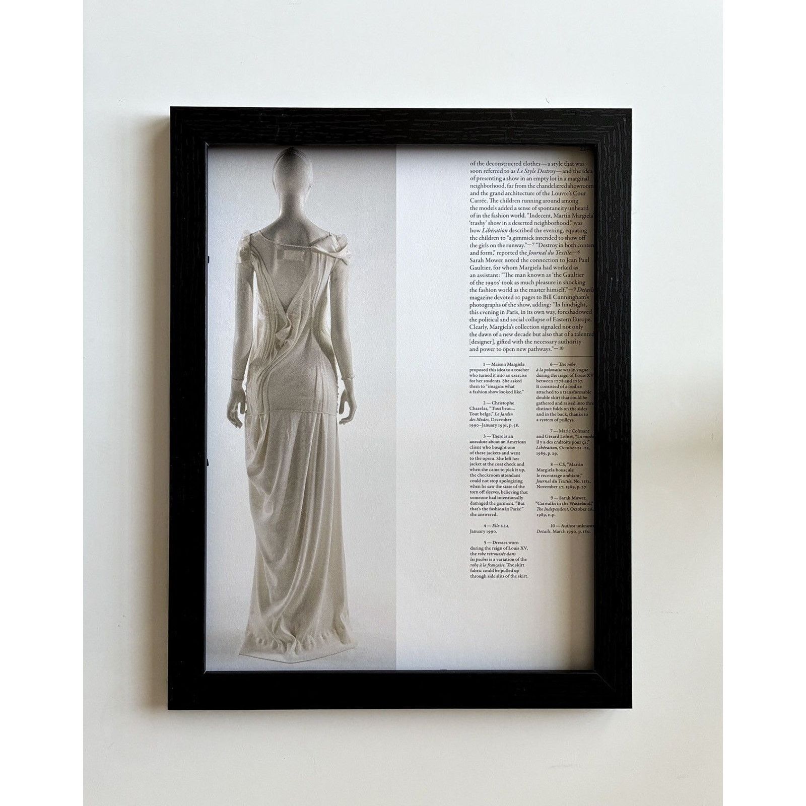 Maison Margiela × Vintage Maison Margiela Archive Fashion runway photo framed 9x12 Size ONE SIZE - 1 Thumbnail