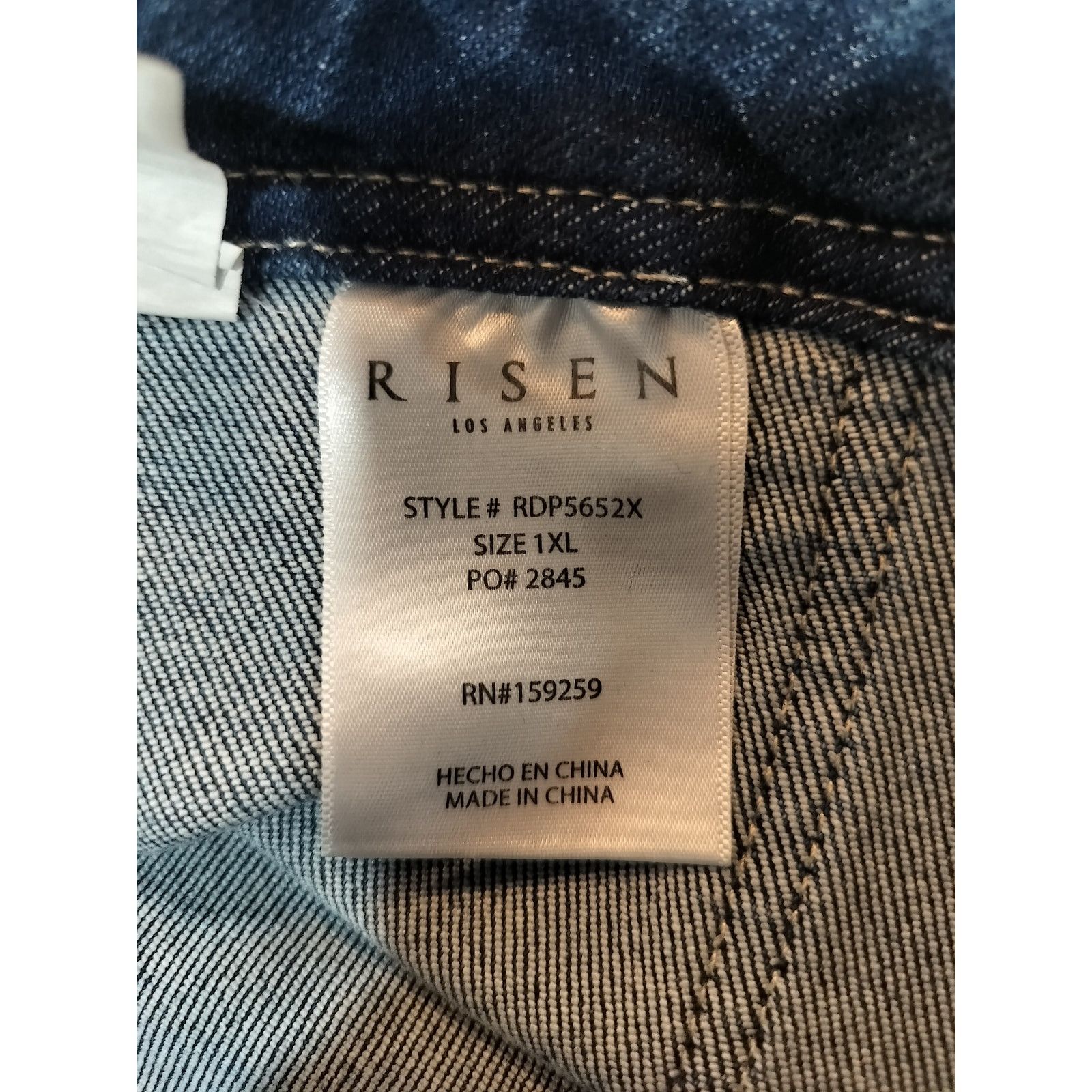 Other RISEN LA Denim Jogger Jeans High Rise Medium Wash 1XL Size 36" / US 14 / IT 50 - 11 Thumbnail