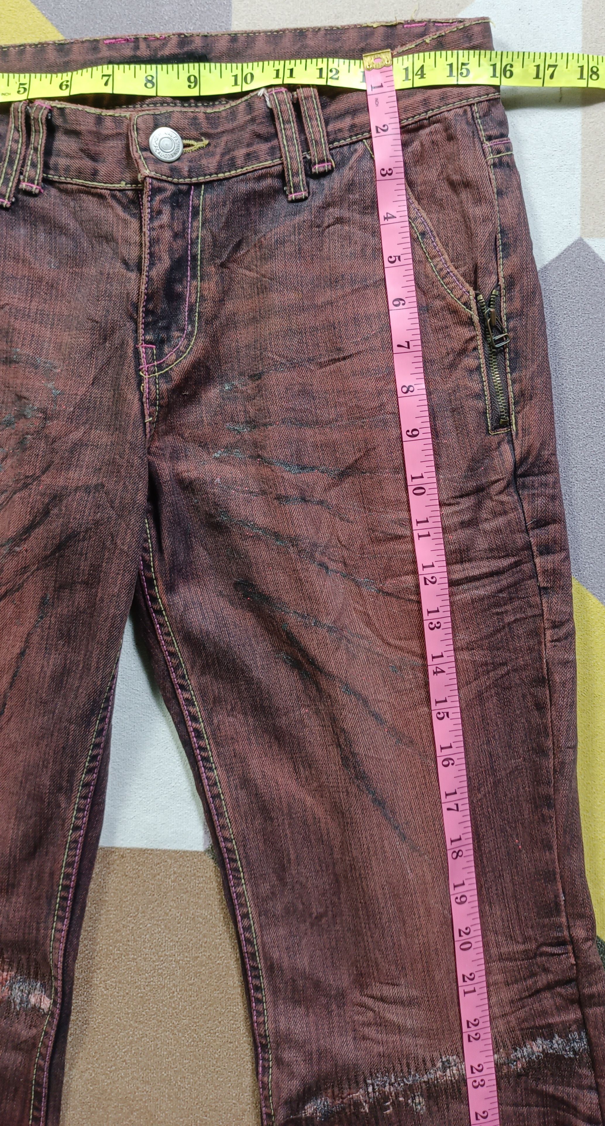 GOSTAR DE FUGA 💥FLARE💥ARCHIVAL FUGA Sick Natural Fades Flare Denim Size US 32 / EU 48 - 23 Thumbnail