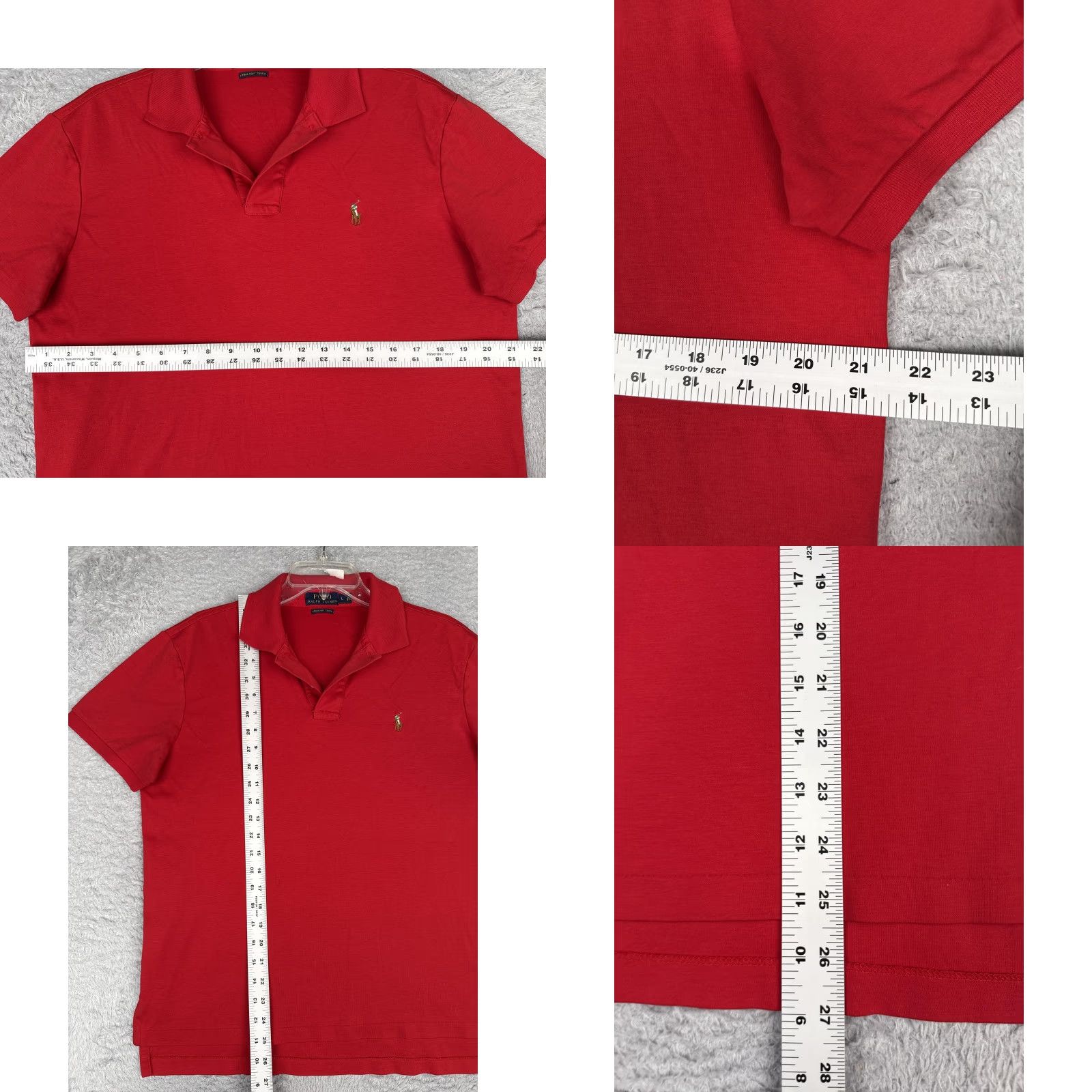 Polo Ralph Lauren Polo Ralph Lauren Polo Shirt Mens Large Red Pima Soft Touch Cotton Logo Casual Size US L / EU 52-54 / 3 - 8 Thumbnail