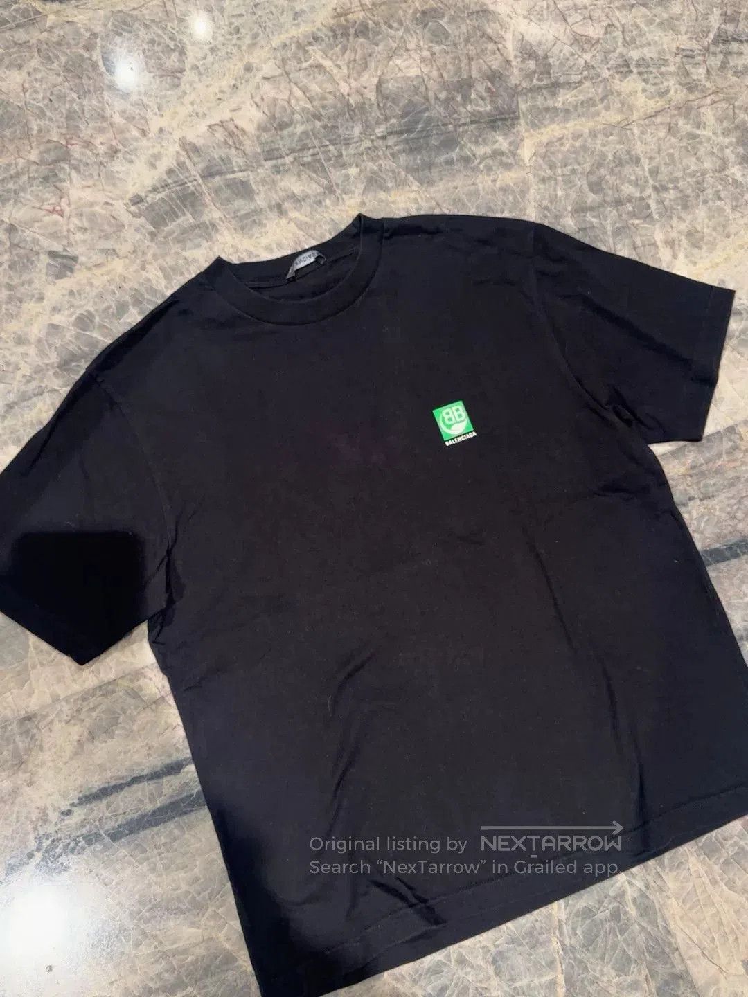 Balenciaga balenciaga black green short sleeve t. Size US M / EU 48-50 / 2 - 1 Thumbnail