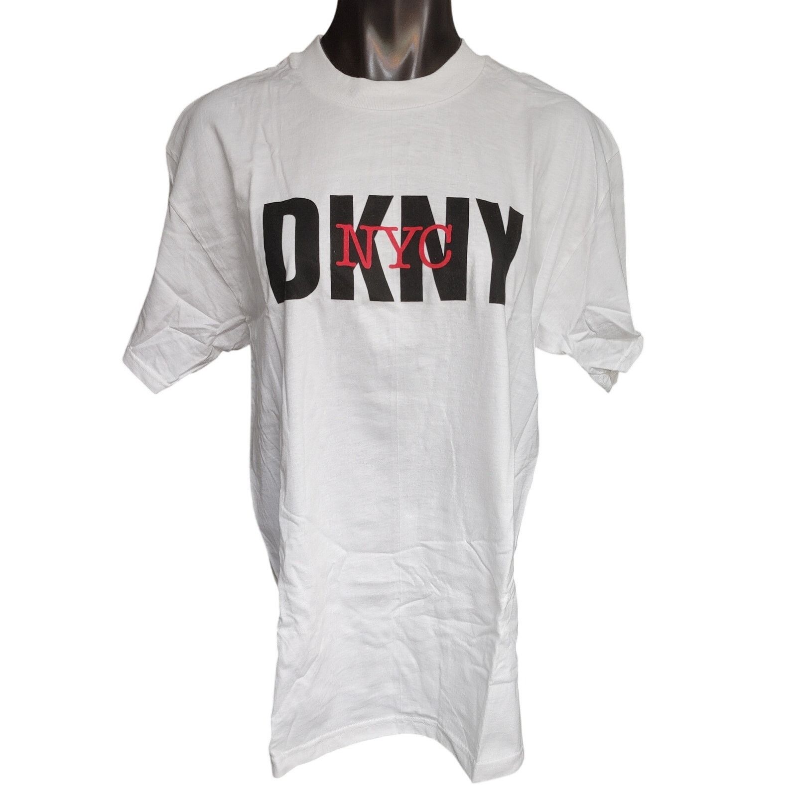 DKNY DKNY Men's White O/S Logo Front NYC Graphic Tee Size ONE SIZE - 1 Thumbnail