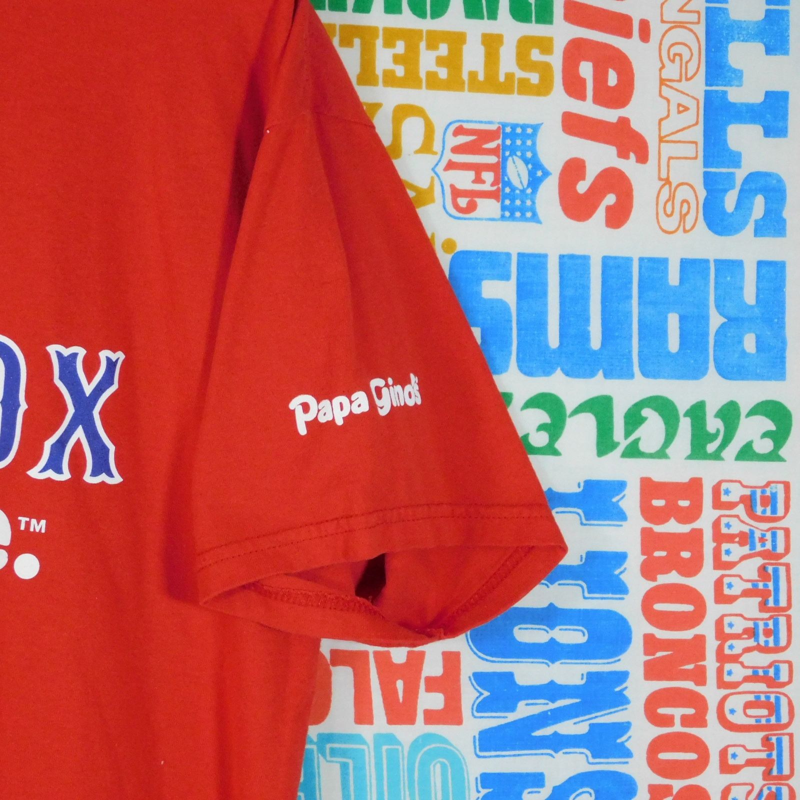 Gildan Boston Red Sox Its Papa Ginos Time Tee Size L Double Sided Size US L / EU 52-54 / 3 - 5 Thumbnail