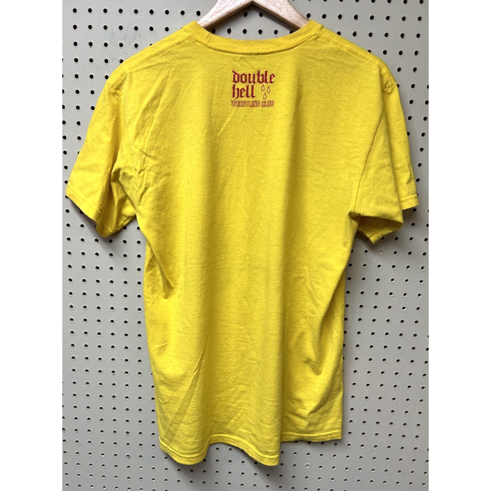 Vintage Nance Warner Yellow T-Shirt Wrestling Lariat Vintage Style Short Sleeve Crew Neck Mens L Yellow Solid Graphic Size US L / EU 52-54 / 3 - 2 Thumbnail