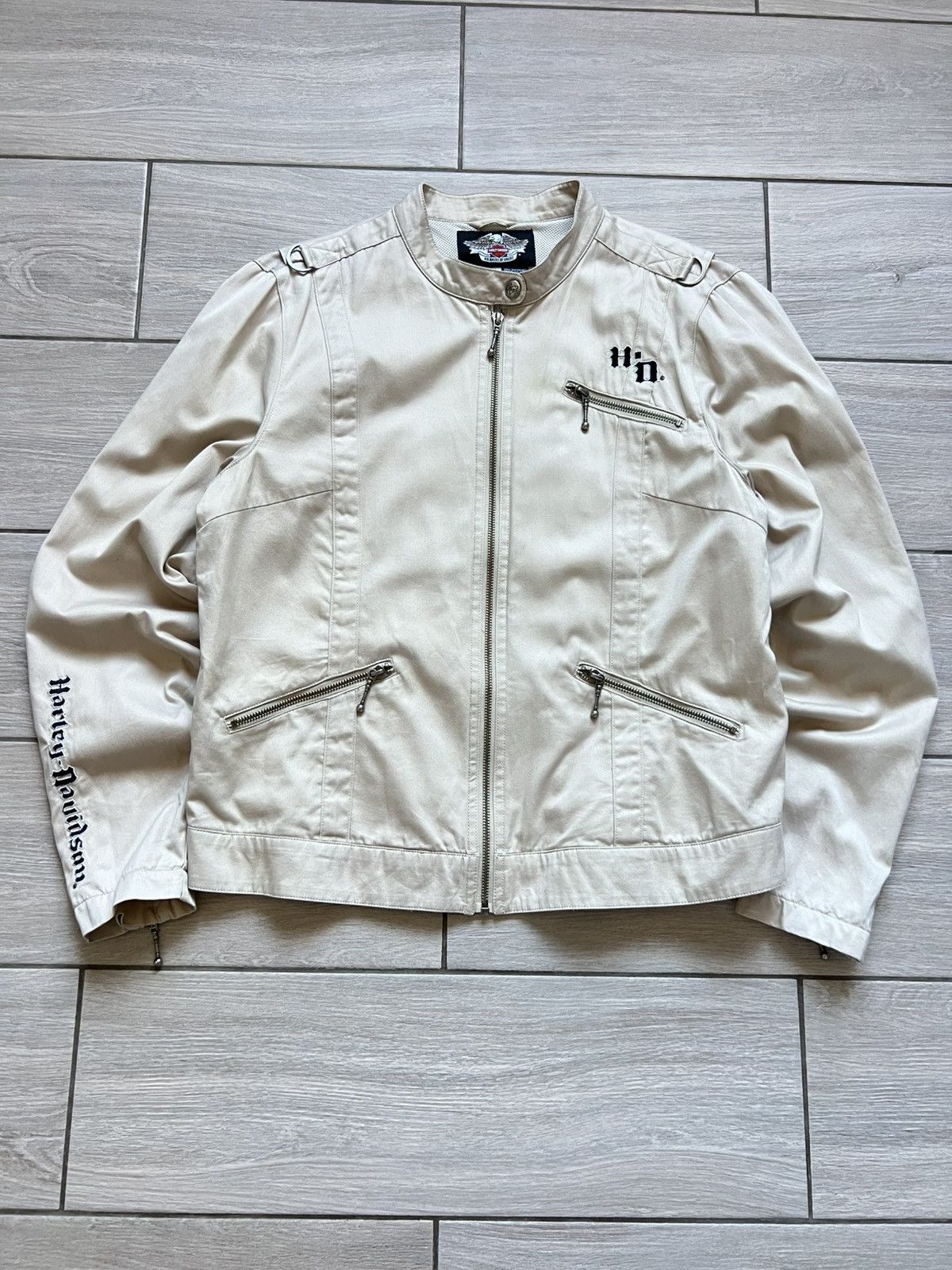 Harley Davidson Vintage Harley-Davidson Motorcycles Big Logo Jacket Size US L / EU 52-54 / 3 - 3 Thumbnail