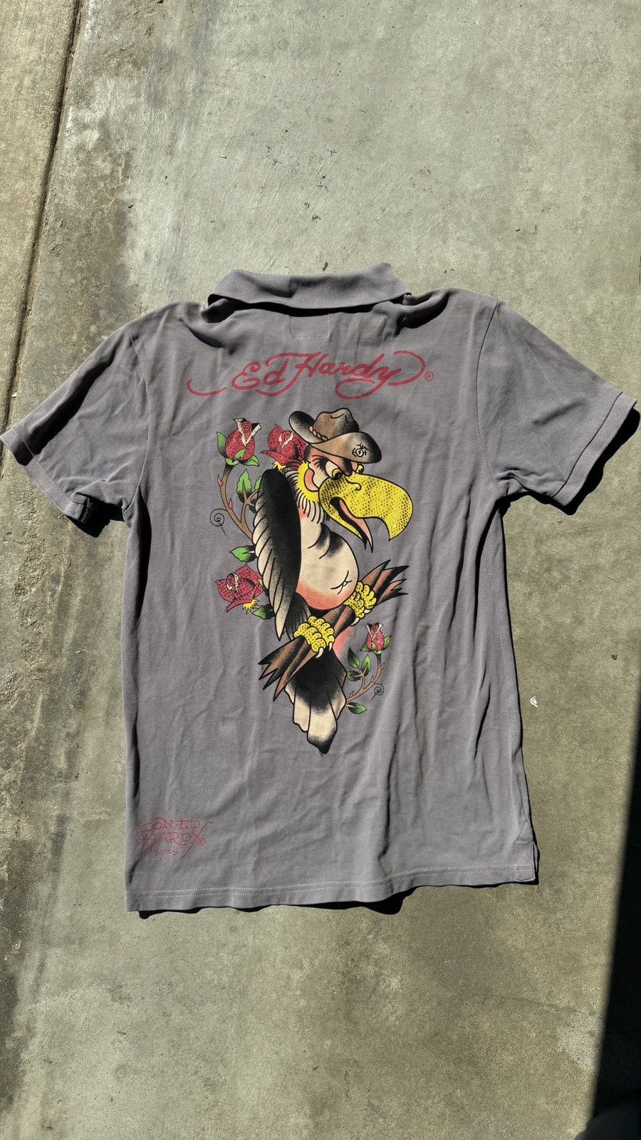 Ed Hardy Ed Hardy Rhinestone Vulture Polo Size US M / EU 48-50 / 2 - 1 Thumbnail