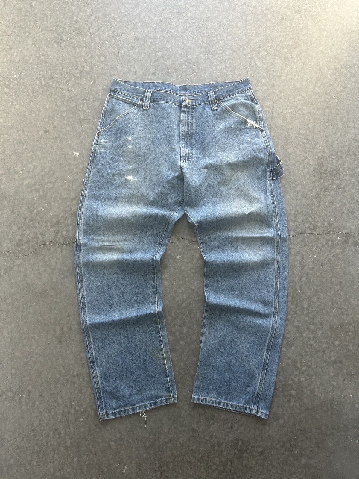 Vintage × Wrangler Vintage Y2K Carhartt Style Baggy Carpenter Jeans Size US 36 / EU 52 - 6 Thumbnail