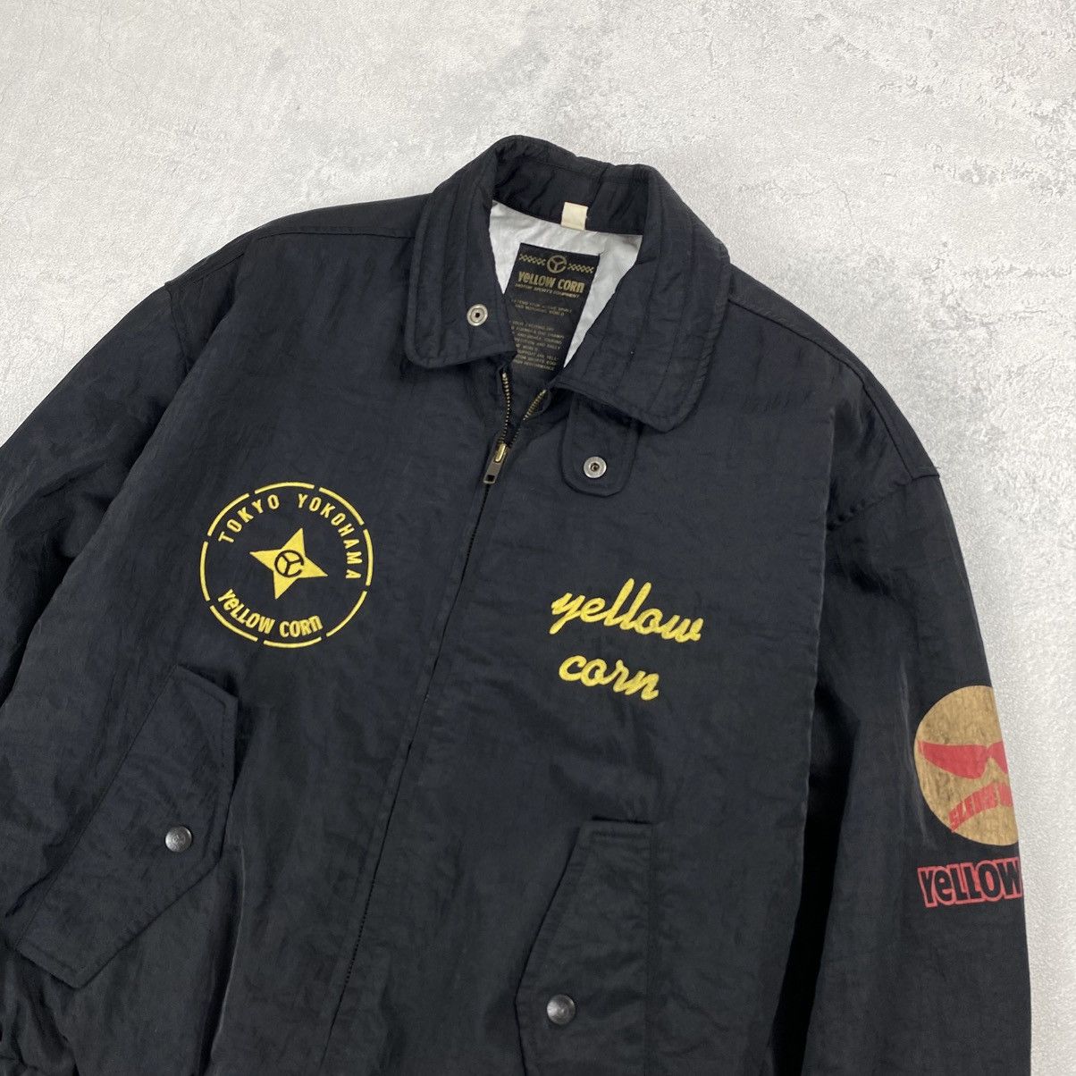 YELLOW CORN Vintage Yellow Corn Racing Bomber Jacket Size US M / EU 48-50 / 2 - 2 Thumbnail