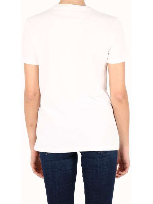 Off-White o1gr1nt1124 New Script Logo Casual T-Shirt in White Size XXS / US 00 / IT 34 - 4 Thumbnail