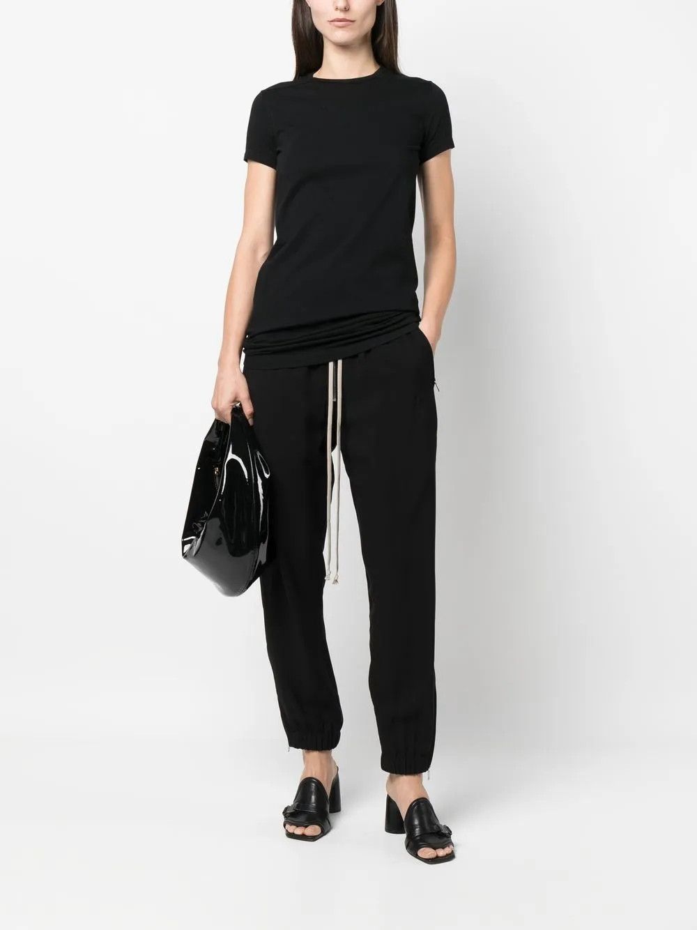 Rick Owens o1y0126 Crewneck T-Shirt in Black Size L / US 10 / IT 46 - 5 Thumbnail