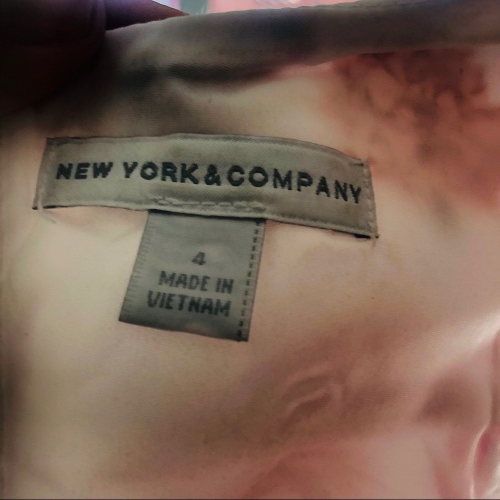 NEW YORK & CO White Pink Floral Tank Cutout Open Midi Dress