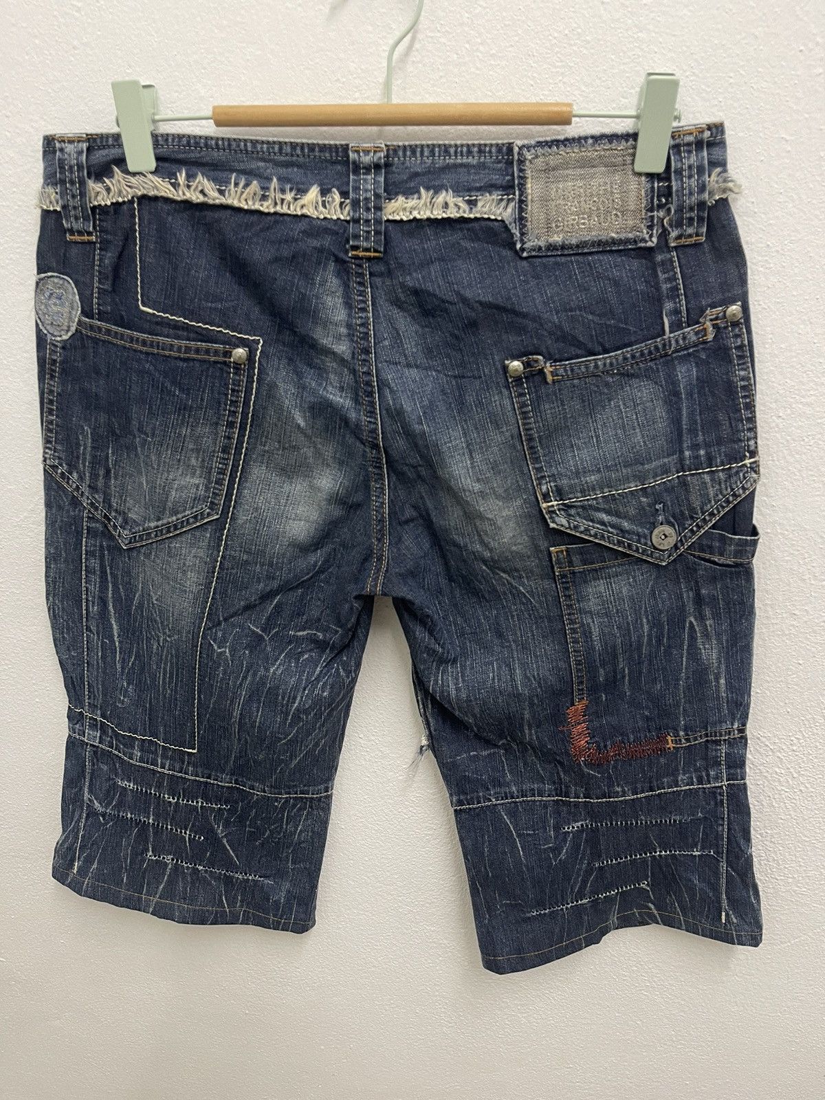Marithe + Francois Girbaud × Seditionaries OFFER☄️Marithe Francois Girbaud Short Denim Jeans Size US 32 / EU 48 - 9 Thumbnail