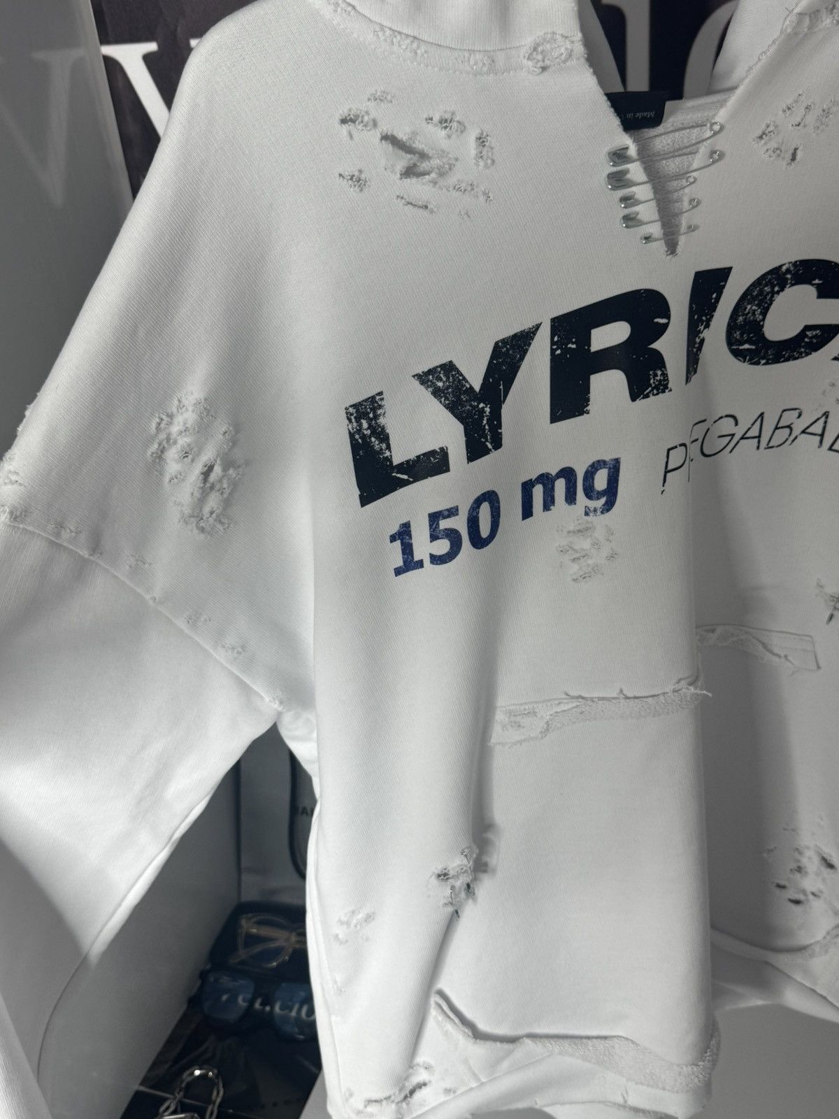 Other ✅Utopia Project 25 Hard Distressed Lyrica 150mg Hoodie 1/1 Size US L / EU 52-54 / 3 - 3 Thumbnail