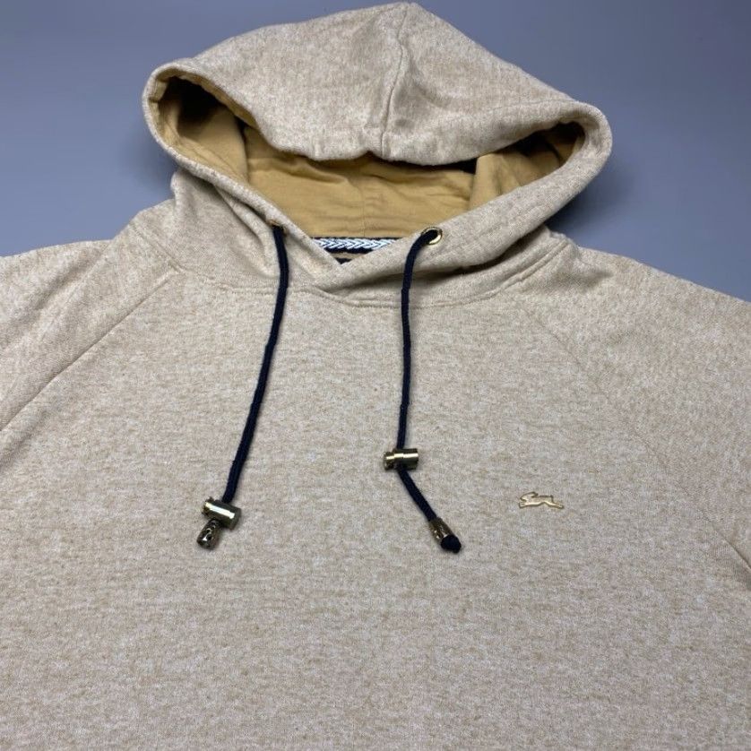 Vintage A Tiziano Hoodie Mens 2XL Beige Pullover Sweatshirt Pockets Heavyweight Size XXL / US 16-18 / IT 52-54 - 6 Thumbnail