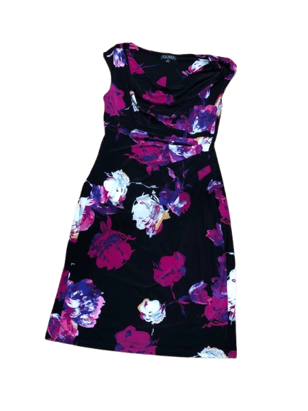 Ralph Lauren Vintage Ralph Lauren Flower Print Midi Dress Size 12 Size XL / US 12-14 / IT 48-50 - 1 Thumbnail