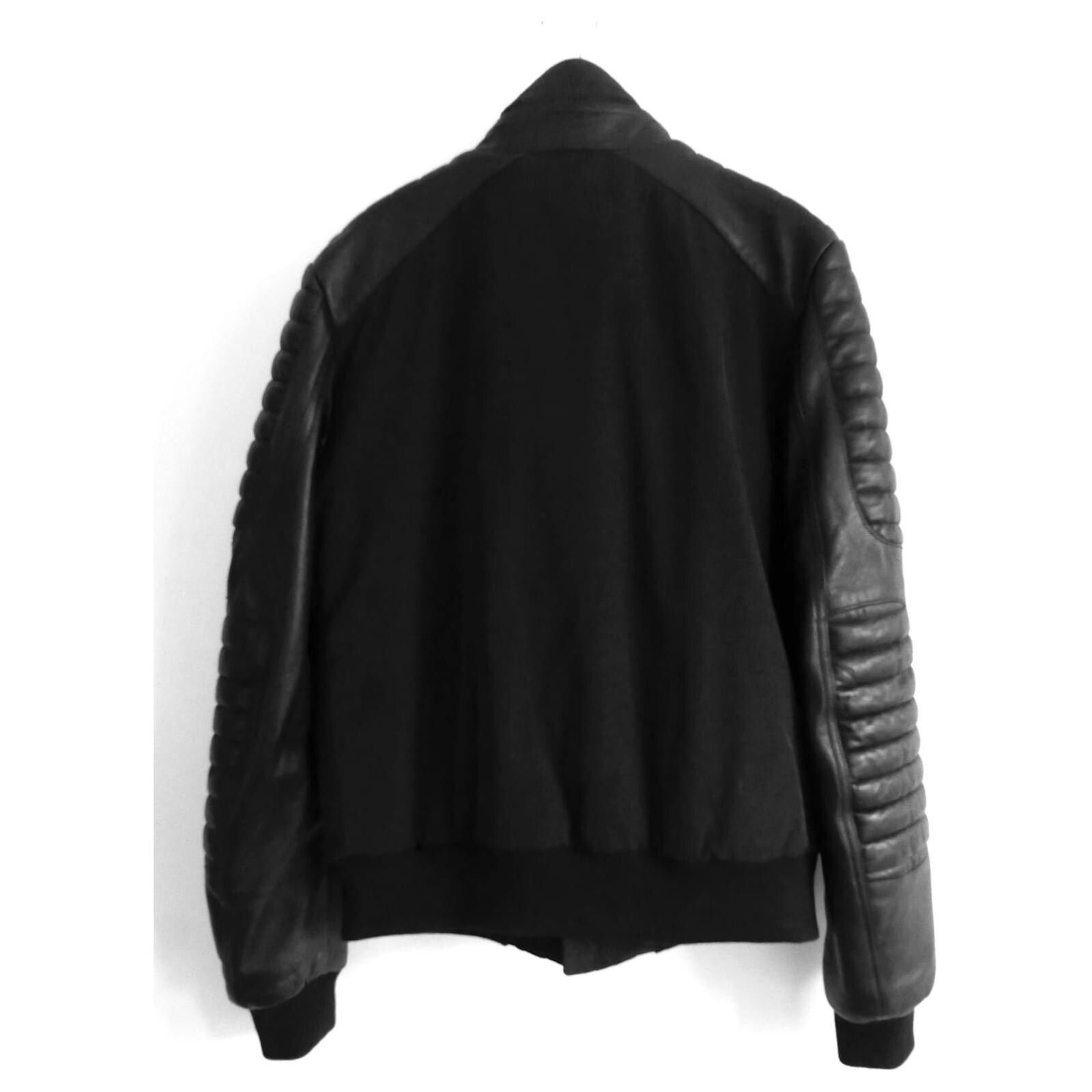 Philipp Plein Philipp Plein Nylon & Leather Biker Puffer Jacket Size US M / EU 48-50 / 2 - 5 Thumbnail