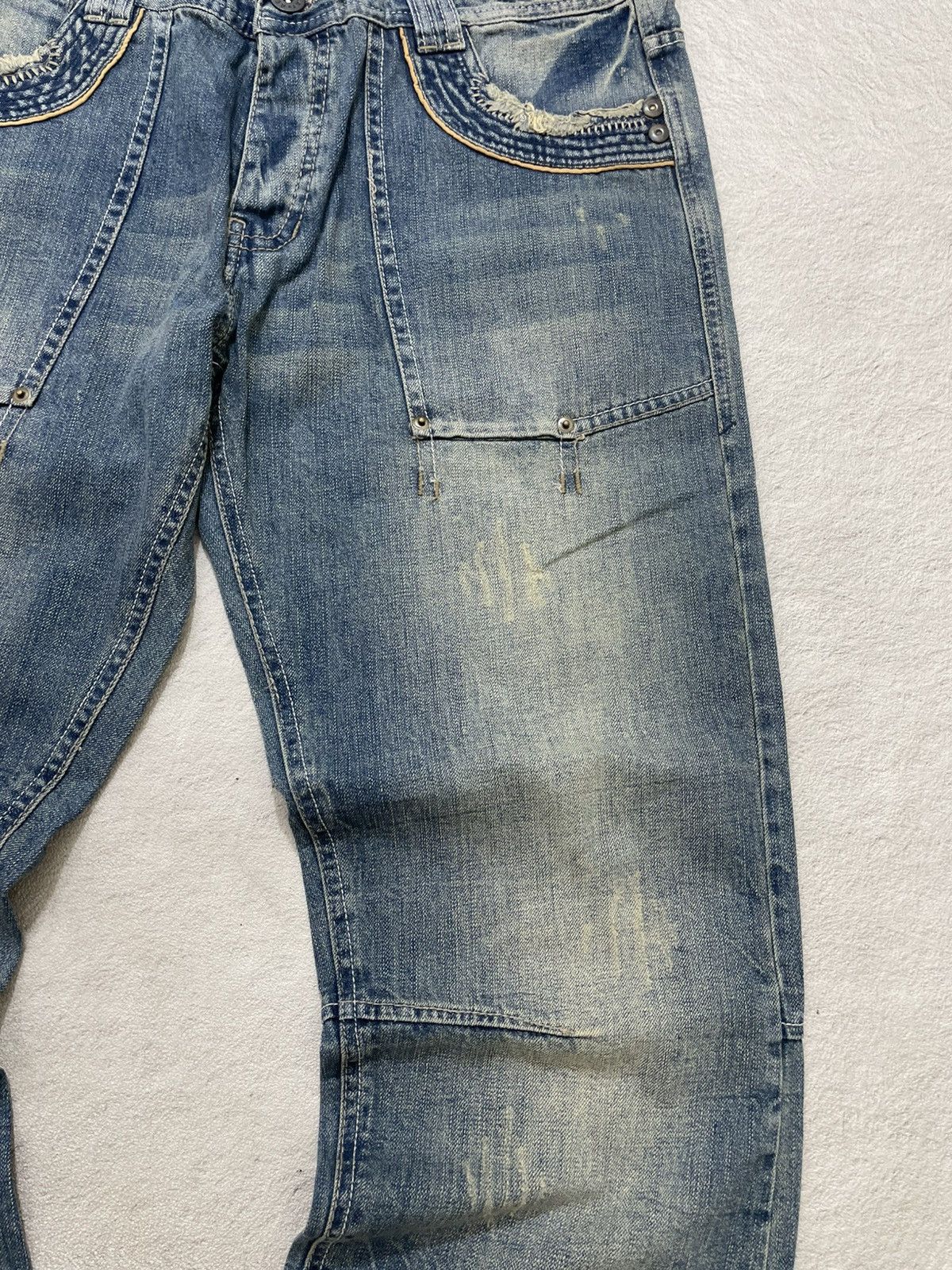 Number (N)ine 2000s Archival Japanese Denim Washed Y2K Hysteric Ifsix LGB Size US 34 / EU 50 - 4 Thumbnail