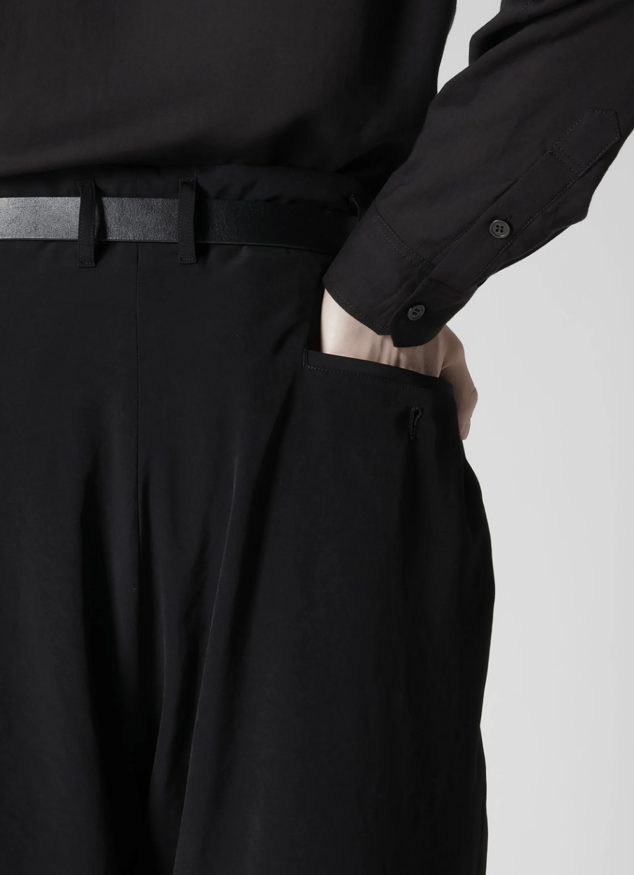 Yohji Yamamoto Yohji Yamamoto Pour Homme - Ta/TUXEDO FLAP SIDE TUCK PANTS Size US 30 / EU 46 - 12 Thumbnail