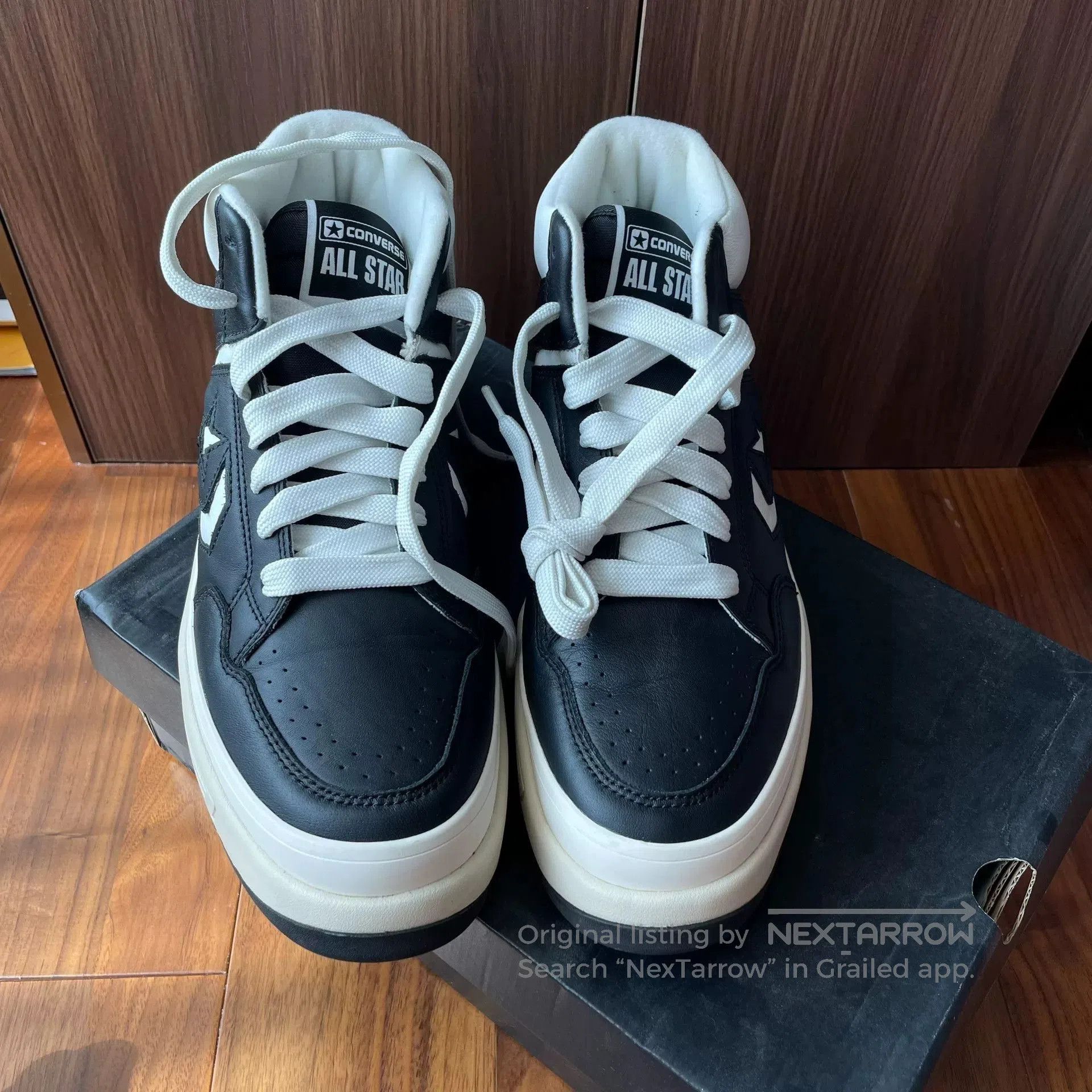 Converse Converse Weapon CX Mid Black and White. Size US 9 / EU 42 - 2 Thumbnail