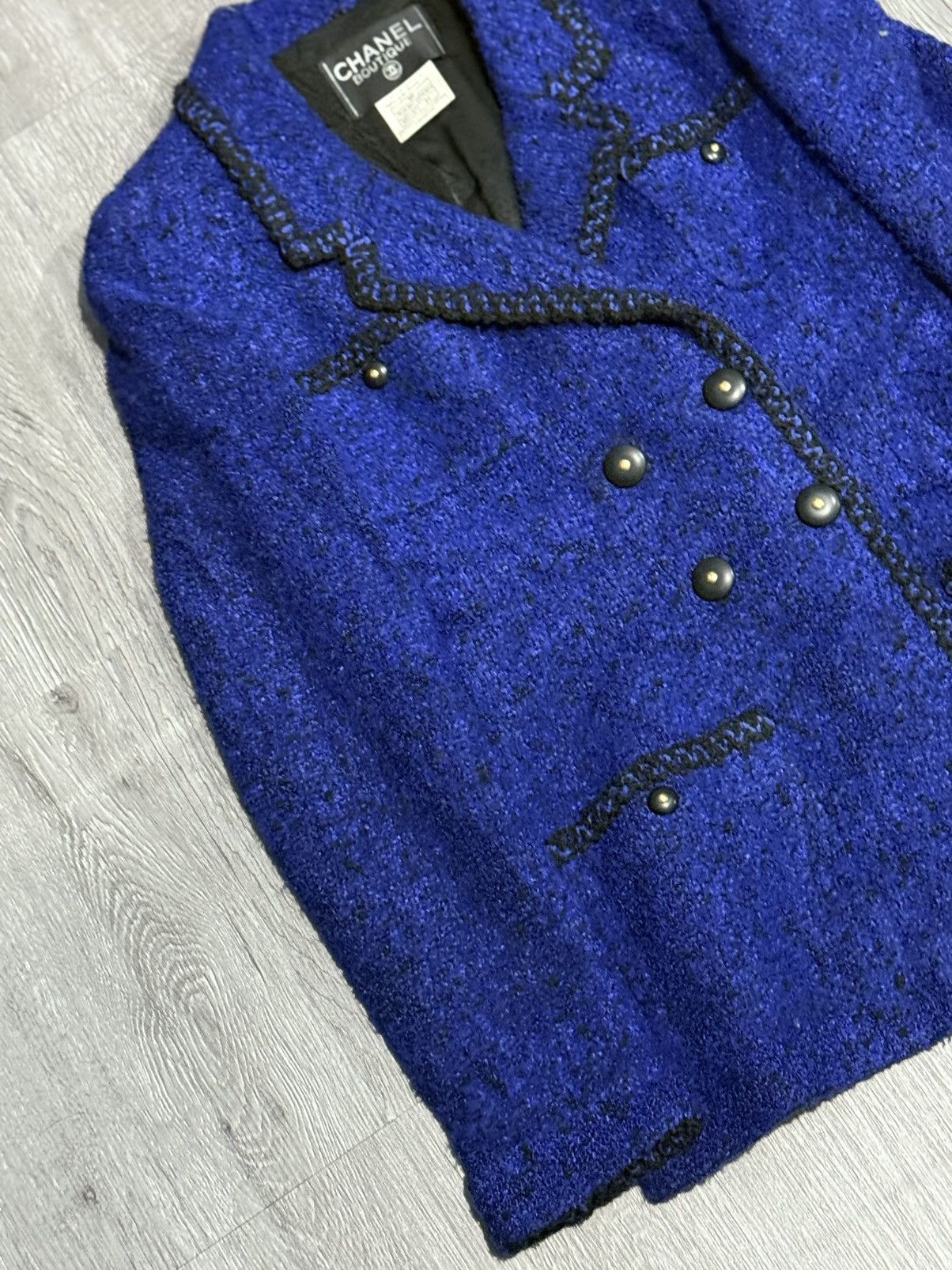 Chanel RARE Most wanted Chanel 1995 Double Breasted Tweed Jacket Size XS / US 0-2 / IT 36-38 - 4 Thumbnail
