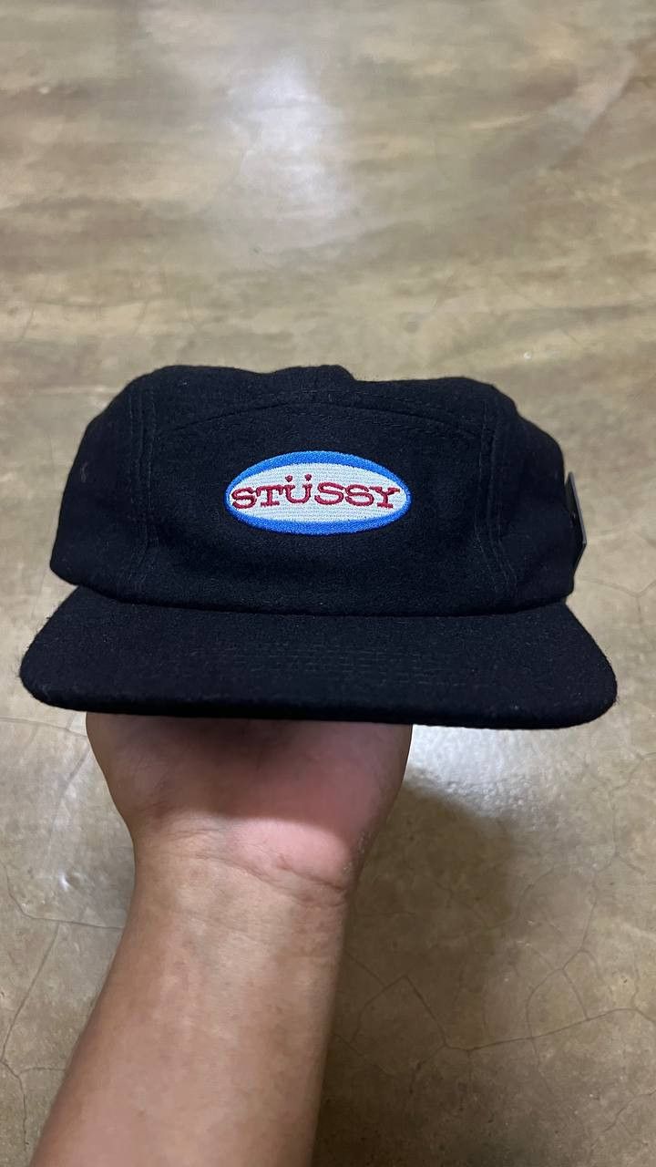 Stussy 5 Panel Cap Black | Grailed