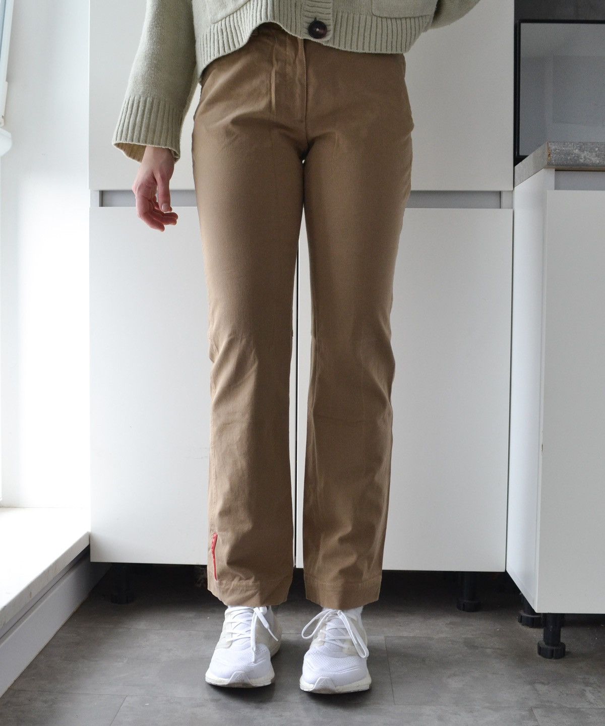 Prada PRADA Pants Trousers Red Tab Cotton Beige Pockets Sport Size US 28 / EU 44 - 5 Thumbnail