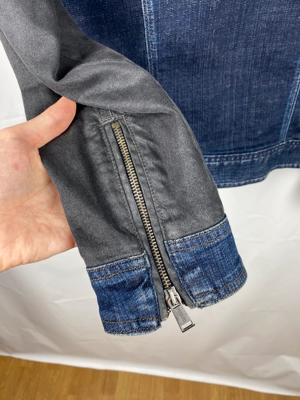 Guess Guess Lot.02 Denim Biker Jacket Rare size S Size US S / EU 44-46 / 1 - 9 Thumbnail