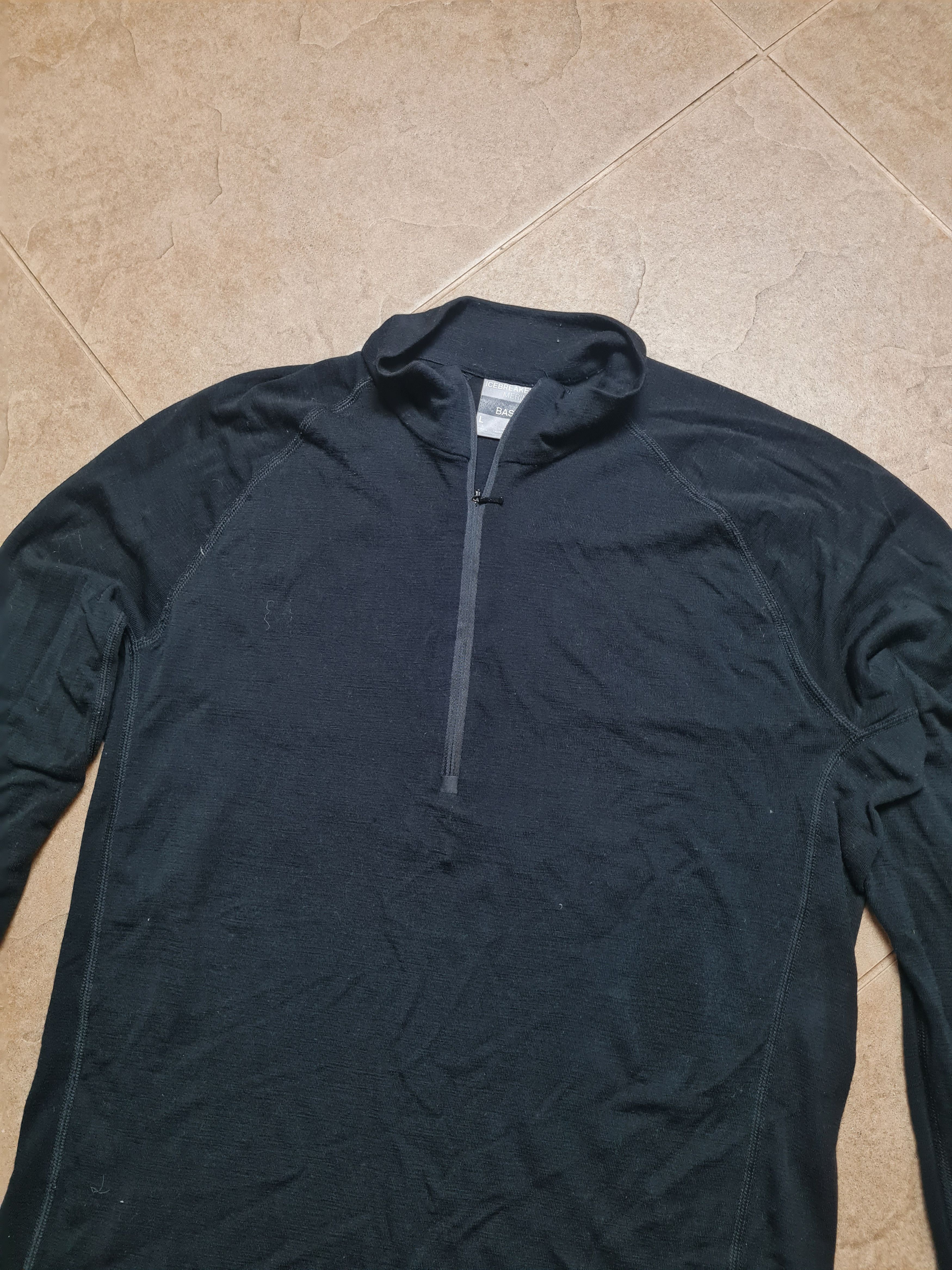 Icebreaker Trekking Icebreaker Wool Elemental Long Sleeve Black Merino Size US L / EU 52-54 / 3 - 8 Thumbnail