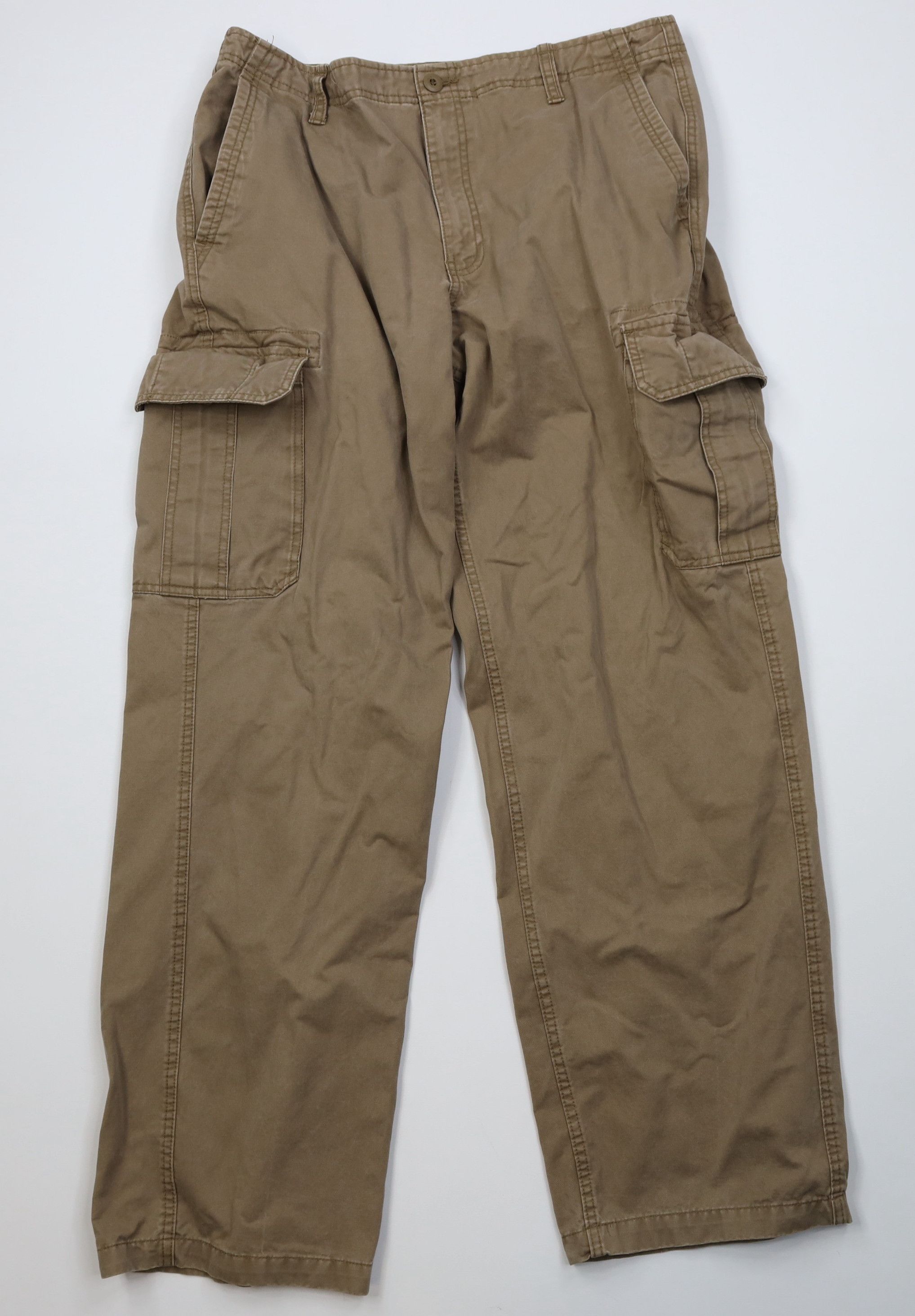 Gap Vintage 90s Y2K Gap Heavyweight Wide Leg Cargo Pants Brown Size US 34 / EU 50 - 1 Thumbnail