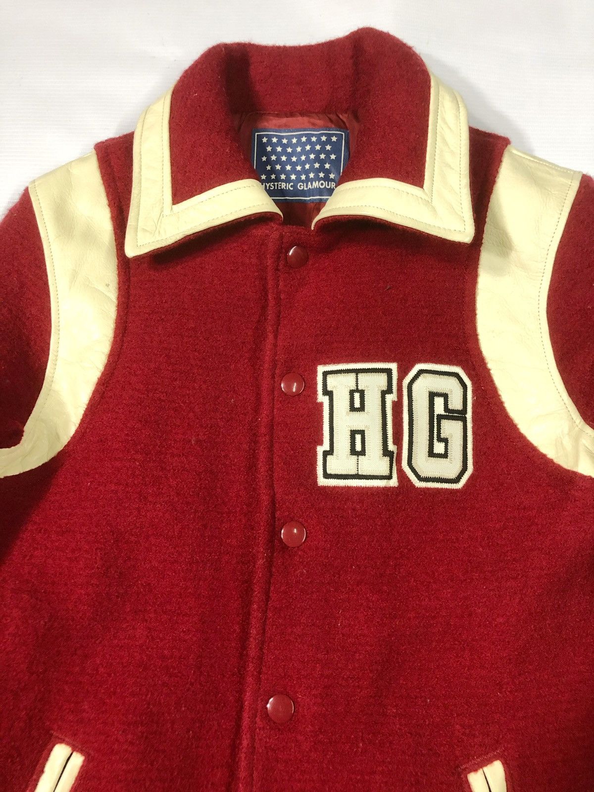 Hysteric Glamour VINTAGE HEAVY HYSTERIC TEDDY VARSITY WOOL JCKET Size US M / EU 48-50 / 2 - 3 Thumbnail