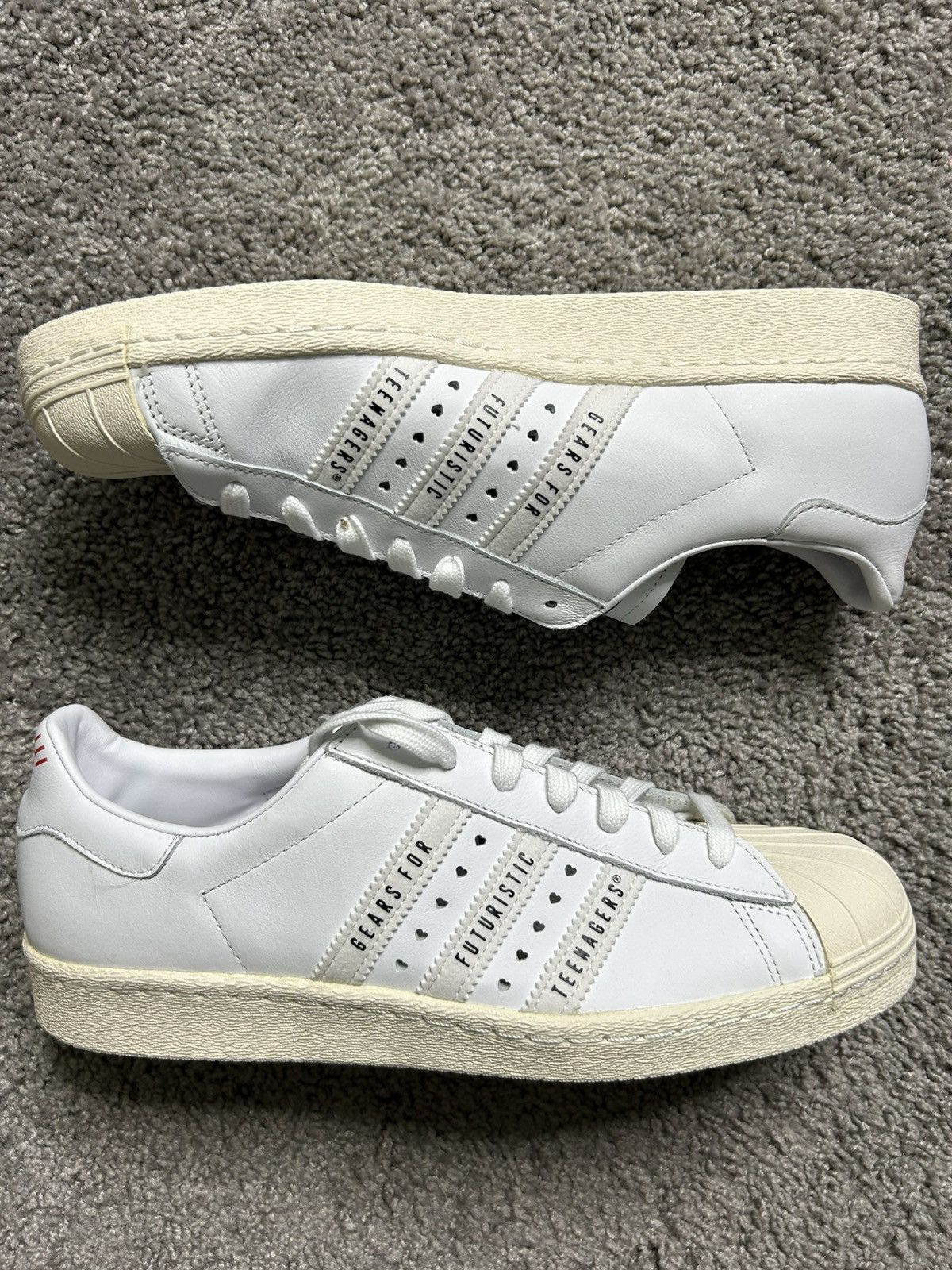 Adidas Adidas Superstar Human Made White Size 10 Size US 10 / EU 43 - 2 Thumbnail