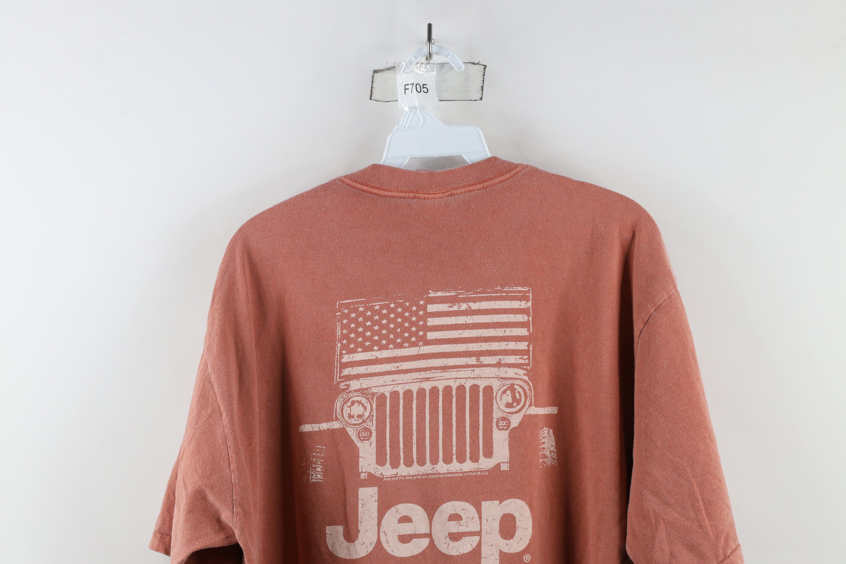 Vintage Vintage Jeep Motor Co Stonewash Spell Out T-Shirt Cotton Size US L / EU 52-54 / 3 - 12 Thumbnail