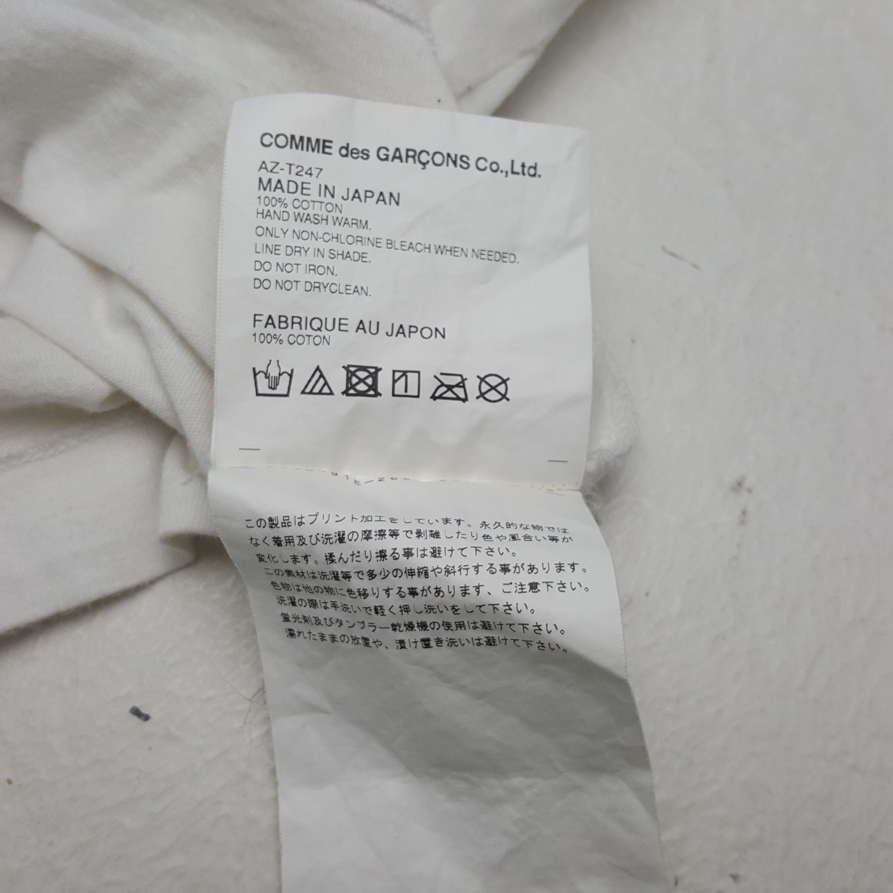 Japanese Brand Vintage Comme des Garçons Japanese Brand T-shirt RR10 Size XS / US 0-2 / IT 36-38 - 8 Thumbnail