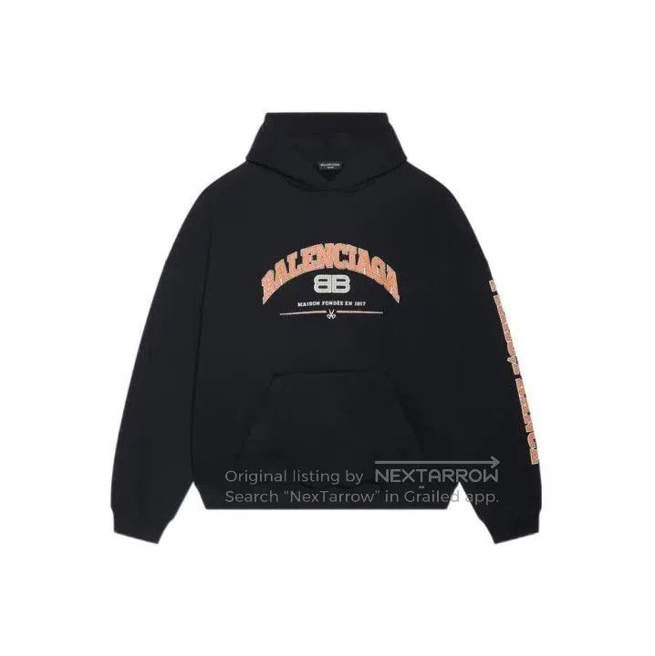 Balenciaga Balenciaga Black Logo Hoodie for Men. Size US M / EU 48-50 / 2 - 1 Thumbnail