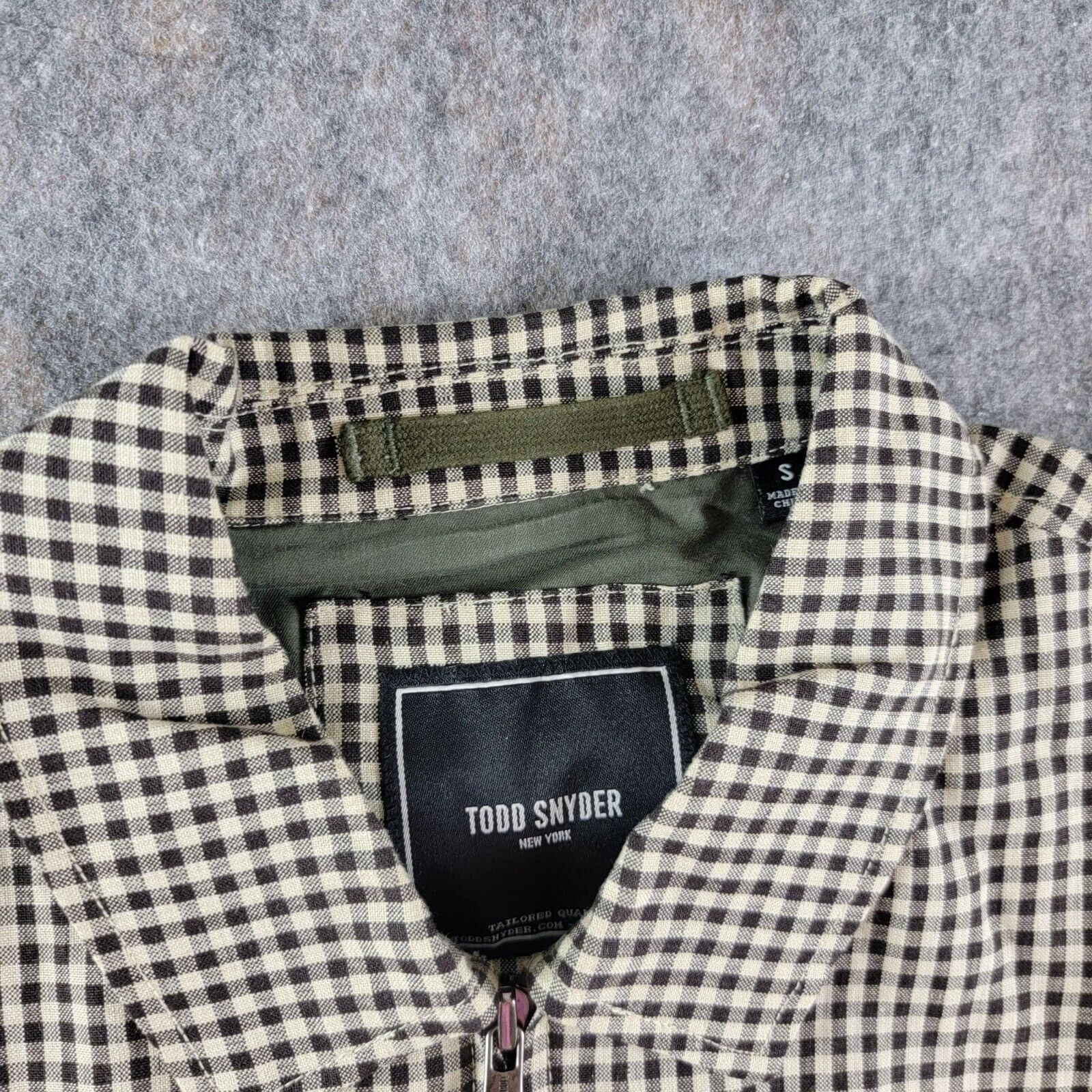 Todd Snyder Todd Snyder Gingham Scooter Bomber Jacket size S Cream Size US S / EU 44-46 / 1 - 7 Thumbnail