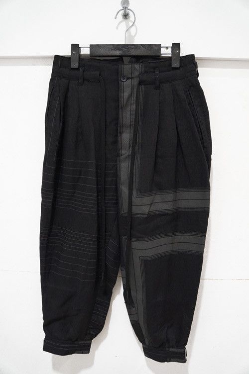 The Viridi-anne BNWT Linen Cuff Pants Square Print - JP 3 US 30-33 Size US 32 / EU 48 - 20 Thumbnail
